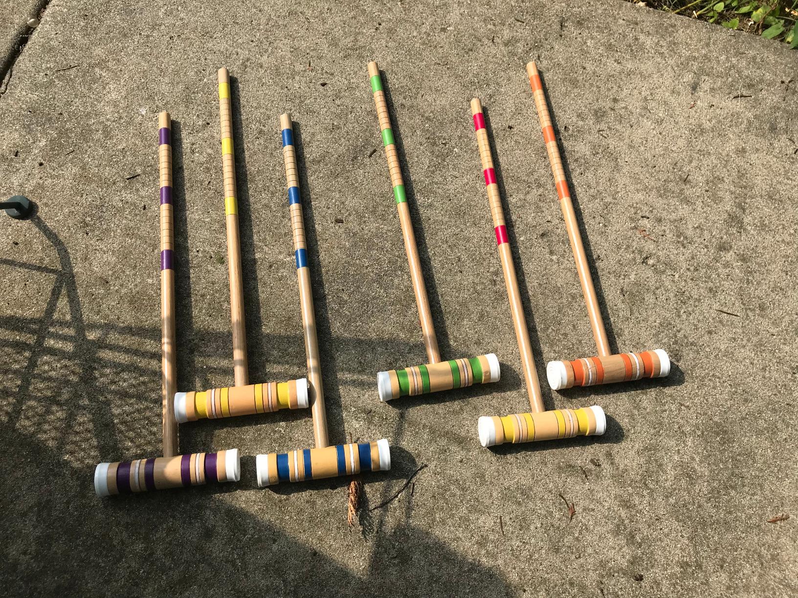 6-Player Croquet Set - Outdoor Games with Wood Mallets, Balls, Posts, Wickets, and Carry Case - Vintage Yard Games for The Whole Family by Hey Play customer photo 1