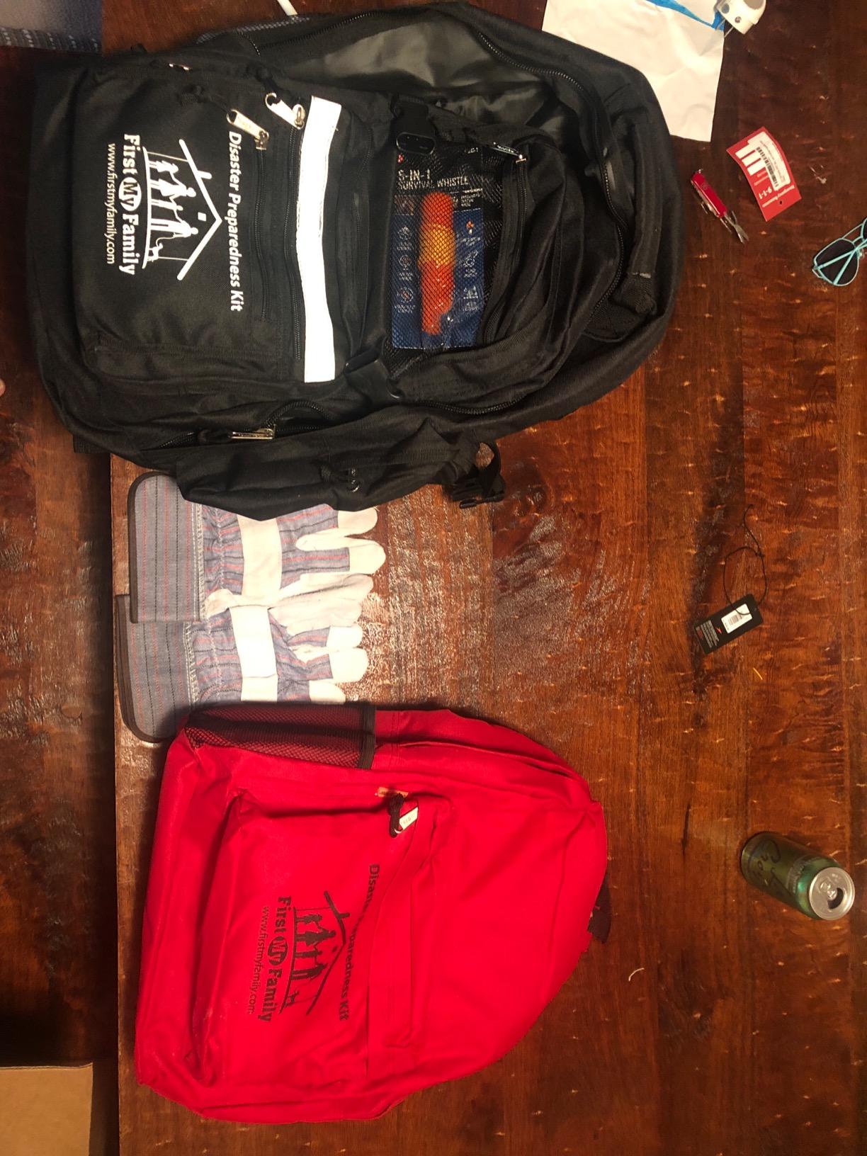 All-in-One 4 Person, LifeStraw Go, 72 Hour Bug Out Bag Emergency Survival Kit for Family. Be Prepared for Hurricanes, Floods, Tsunami, Other Disasters customer photo 1