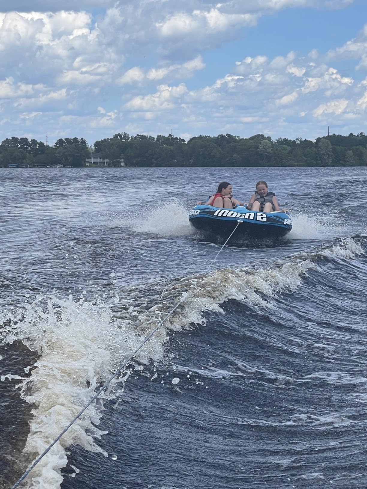 Airhead Mach | Towable Tube for Boating - 1, 2, and 3 Rider Sizes customer photo 1