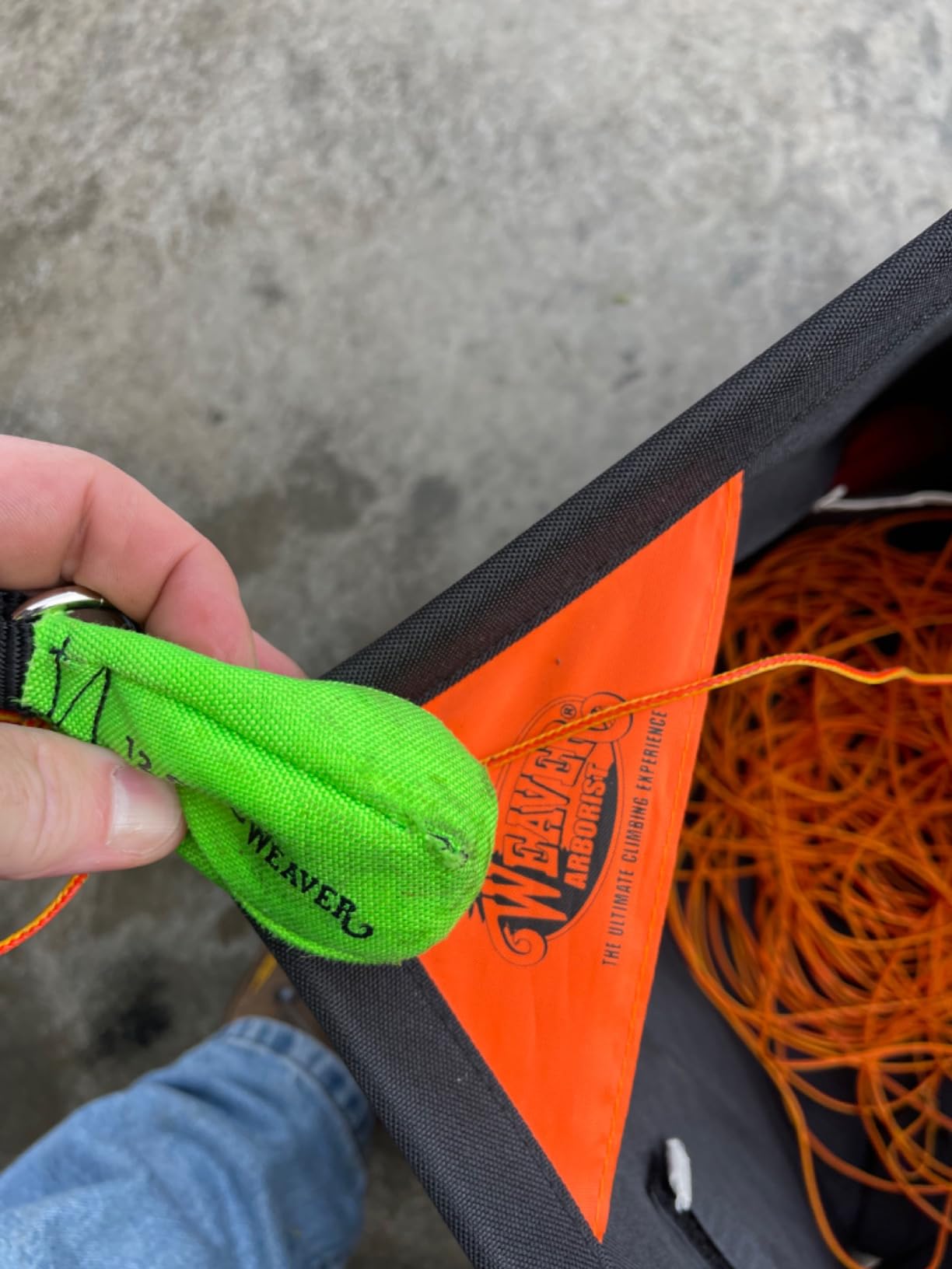 Throw Weight, 12 oz Nylon Throw Bag for Tree Work, Climbing Rope Weight Bag, Resistant to Tear, Handcrafted Arborist Equipment customer photo 2