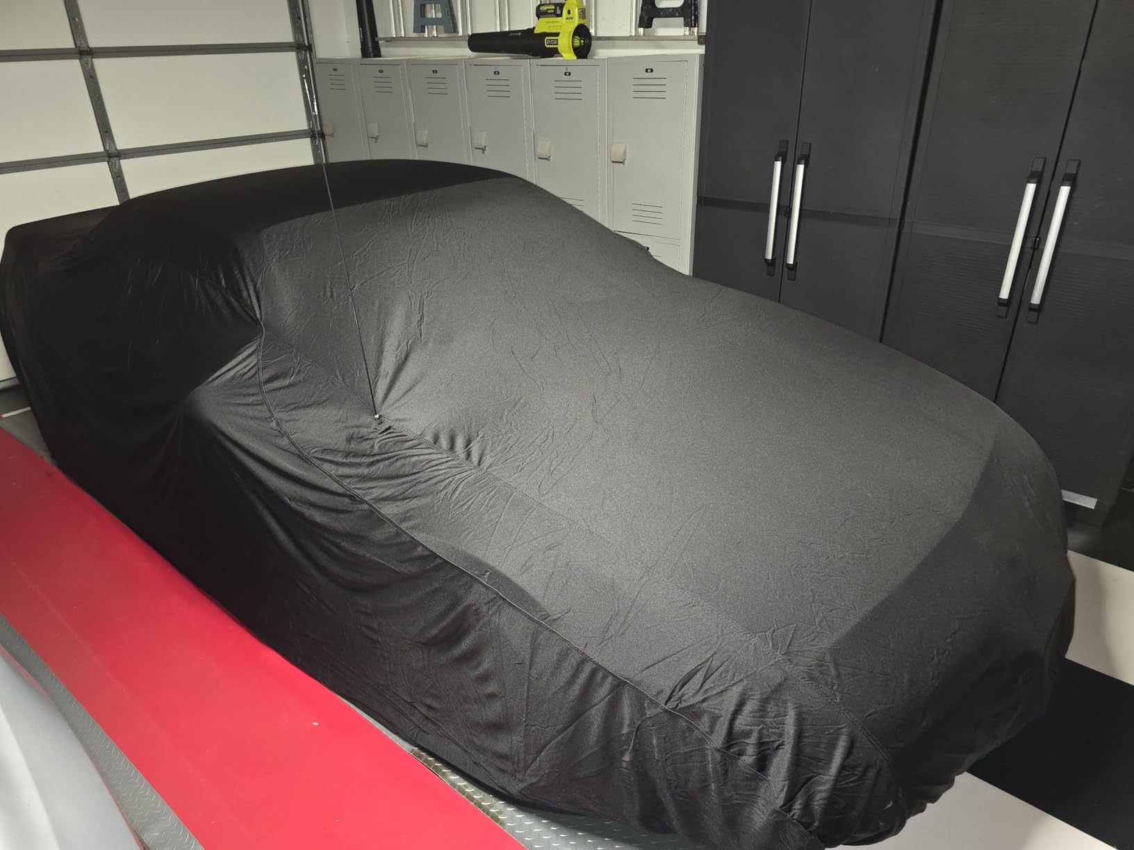 Budge Indoor Stretch Car Cover, Premium Dustproof Protection with Soft Fleece Lining, Breathable Indoor Car Cover Fits Vehicles up to 200 Inches, Gray customer photo 1