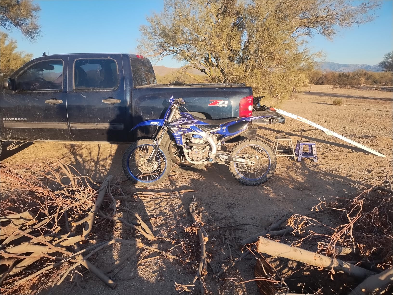 Pit Posse PP2755 Aluminum Folding Truck Ramp for Motorcycle Loading 7.5ft (89