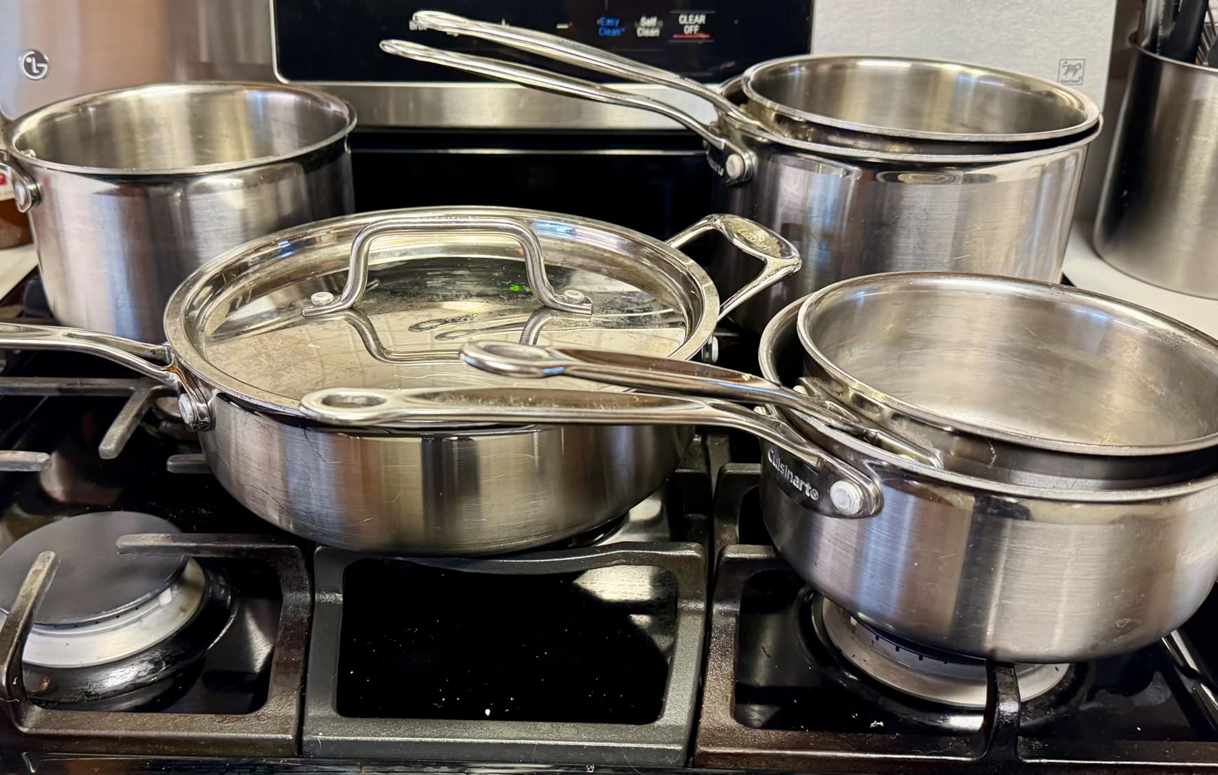 Cuisinart 12-Piece MultiClad Pro Triple Ply Stainless Steel Pots and Pans Set, Cookware Set Compatible with Induction, Electric, Gas Cooktops, Cool Grip Handles, Oven Safe to 500F, Silver customer photo 1