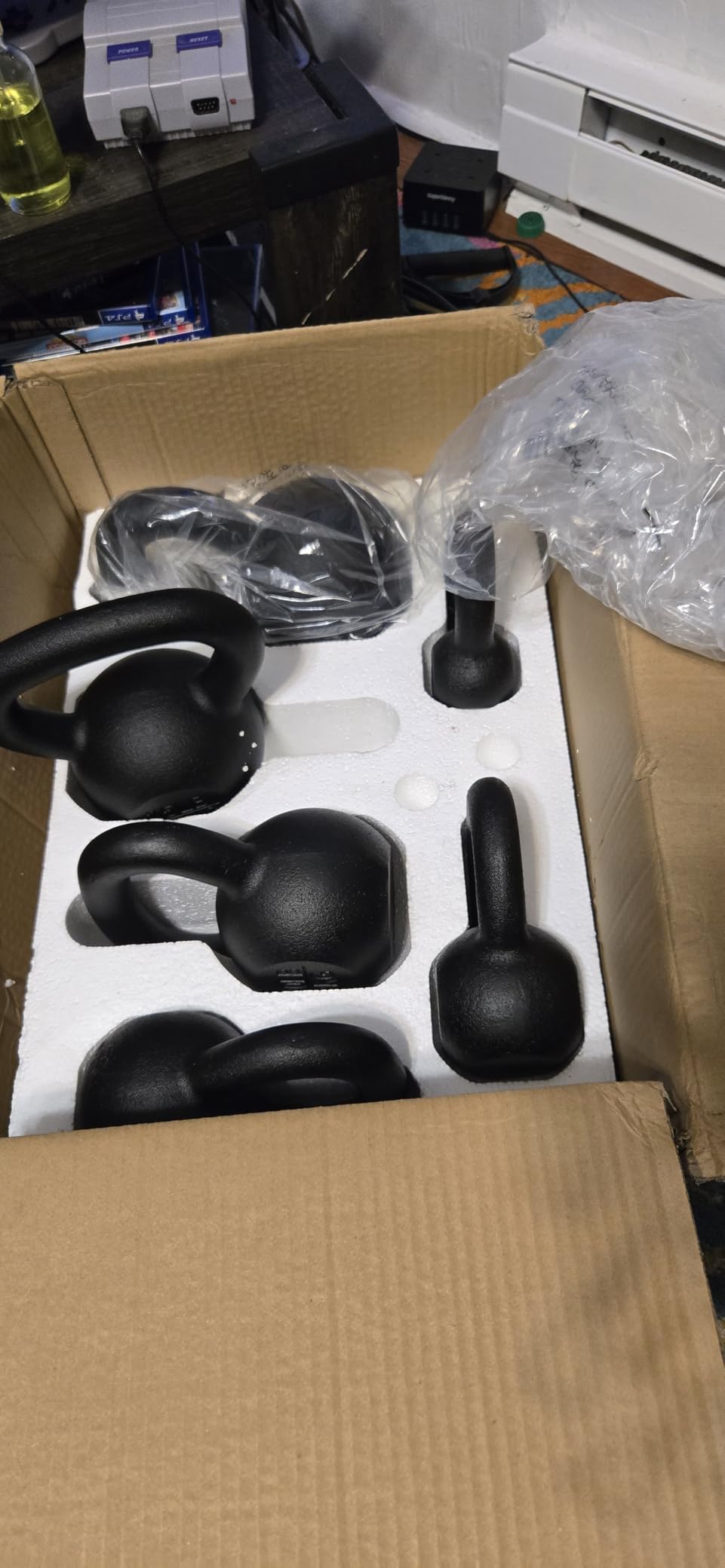 Yes4All Kettlebell Sets, 5 - 10 - 15 - 20 - 25 - 30 LB Cast Iron Strength Training Kettlebells, Wide Handles & Flat Bottom, Multi-Level from Beginners to Pros for Strength Training & Home Gym customer photo 1