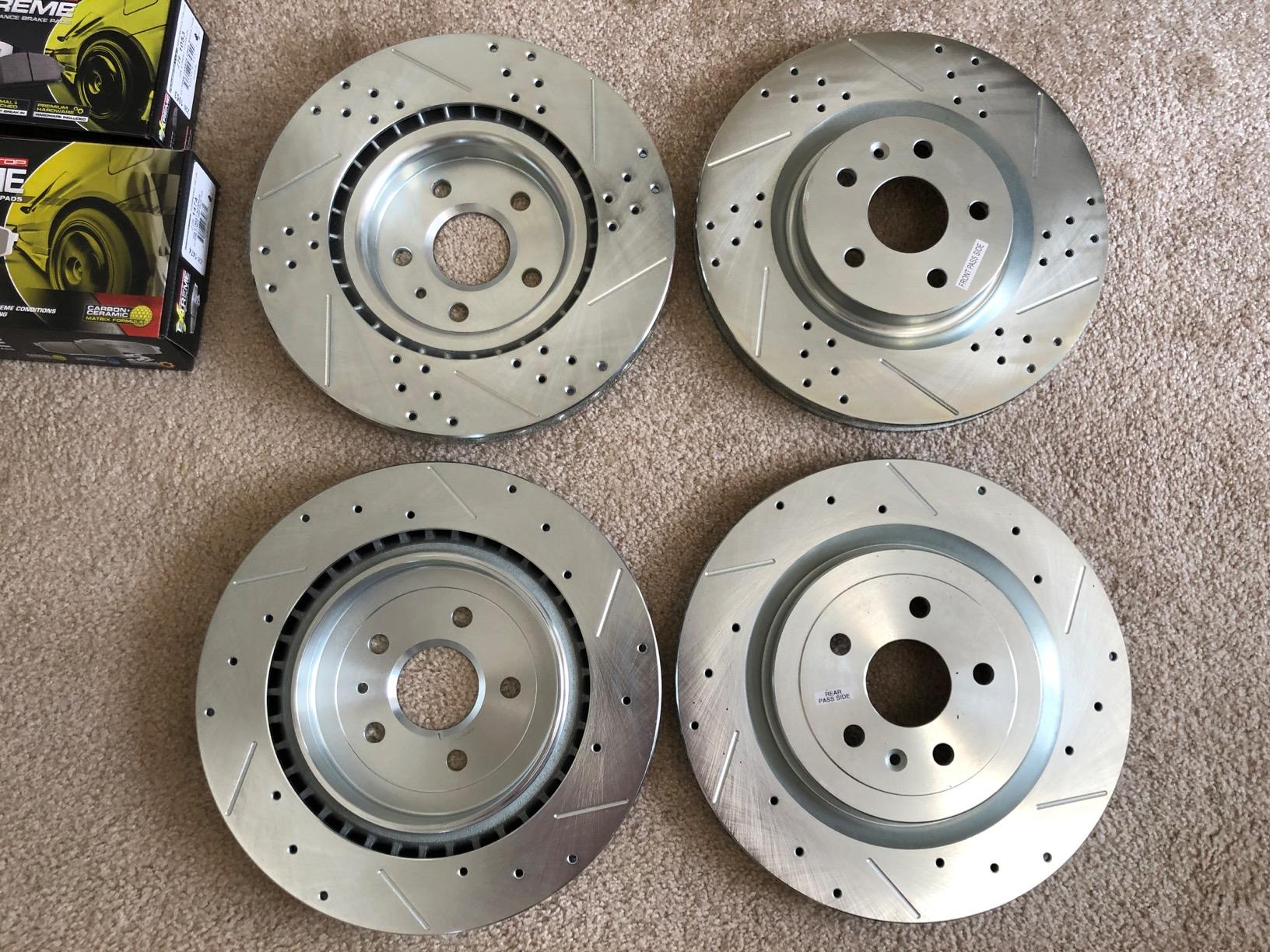 PowerStop Front and Rear Brake Kit For Chevrolet Camaro 2010-15 - Carbon Fiber Ceramic Brake Pads + Drilled & Slotted Rotors Upgrade, K5603-26 customer photo 2
