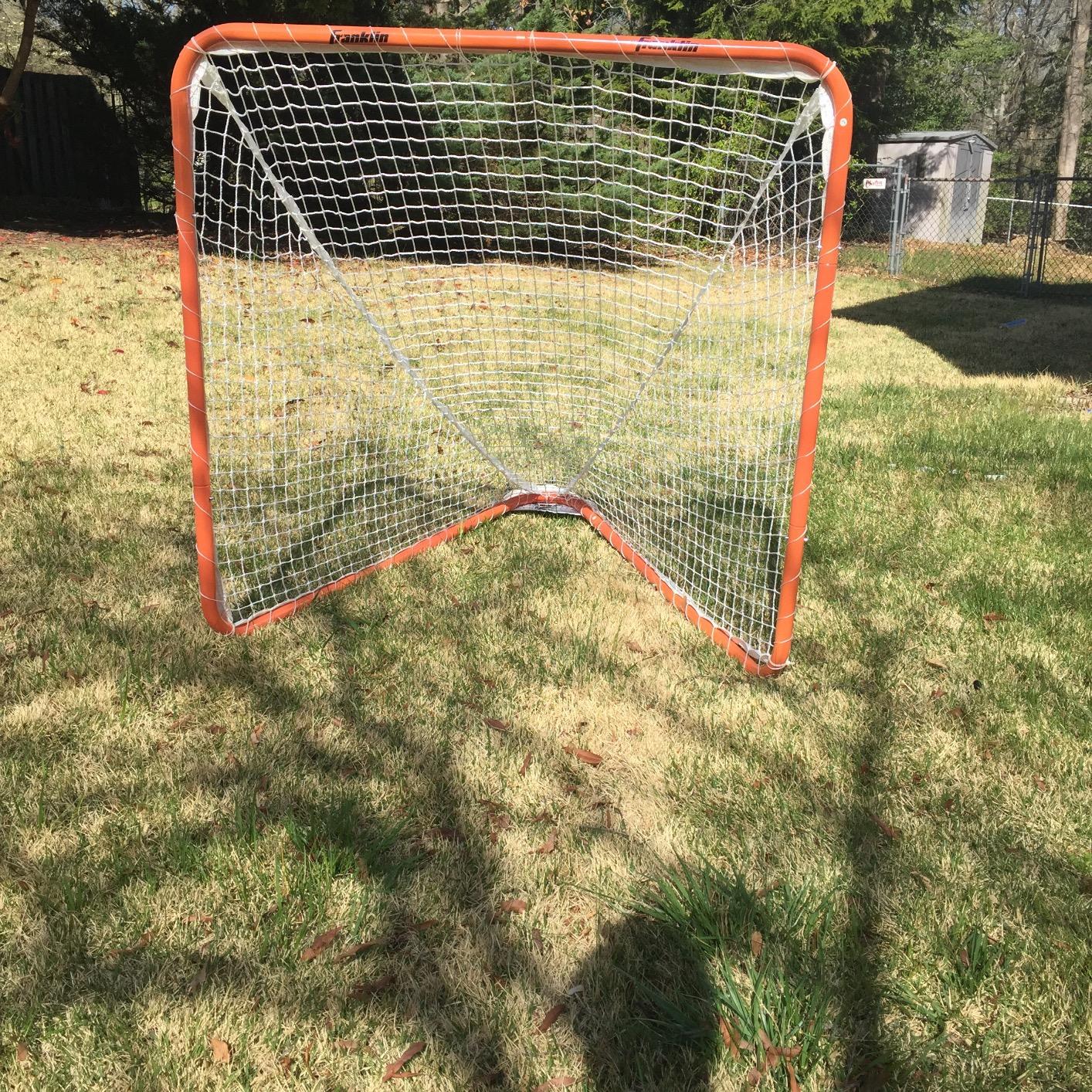 Franklin Sports Franklin Sports Backyard Lacrosse Goal - Kids + Adult Lacrosse Training Net - Lacrosse Training Equipment - Perfect for Youth + Adult Training customer photo 2