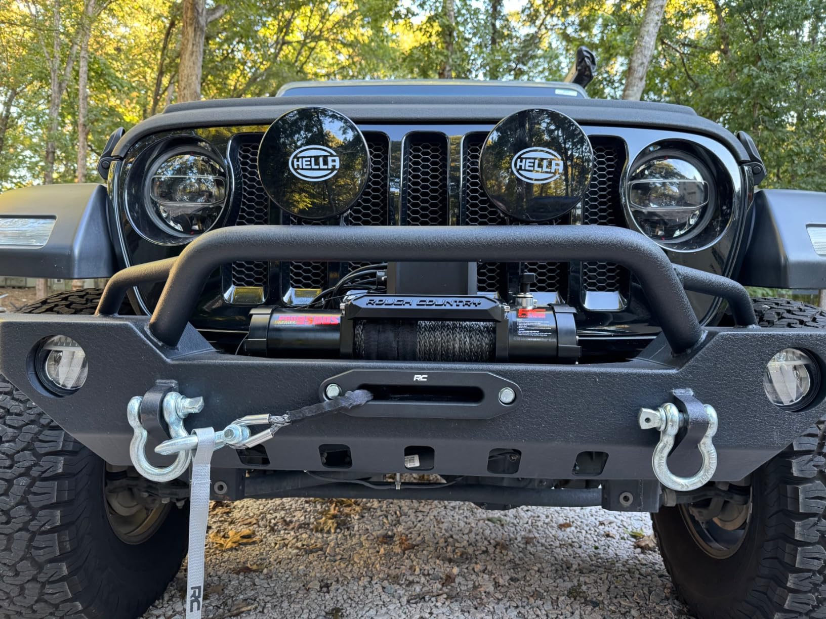 Rough Country 9,500LB PRO Series Winch with Synthetic Rope - 12V Waterproof 5.5HP Electric Winch for Jeeps, Trucks, Off Road Recovery Winch with Remote customer photo 2