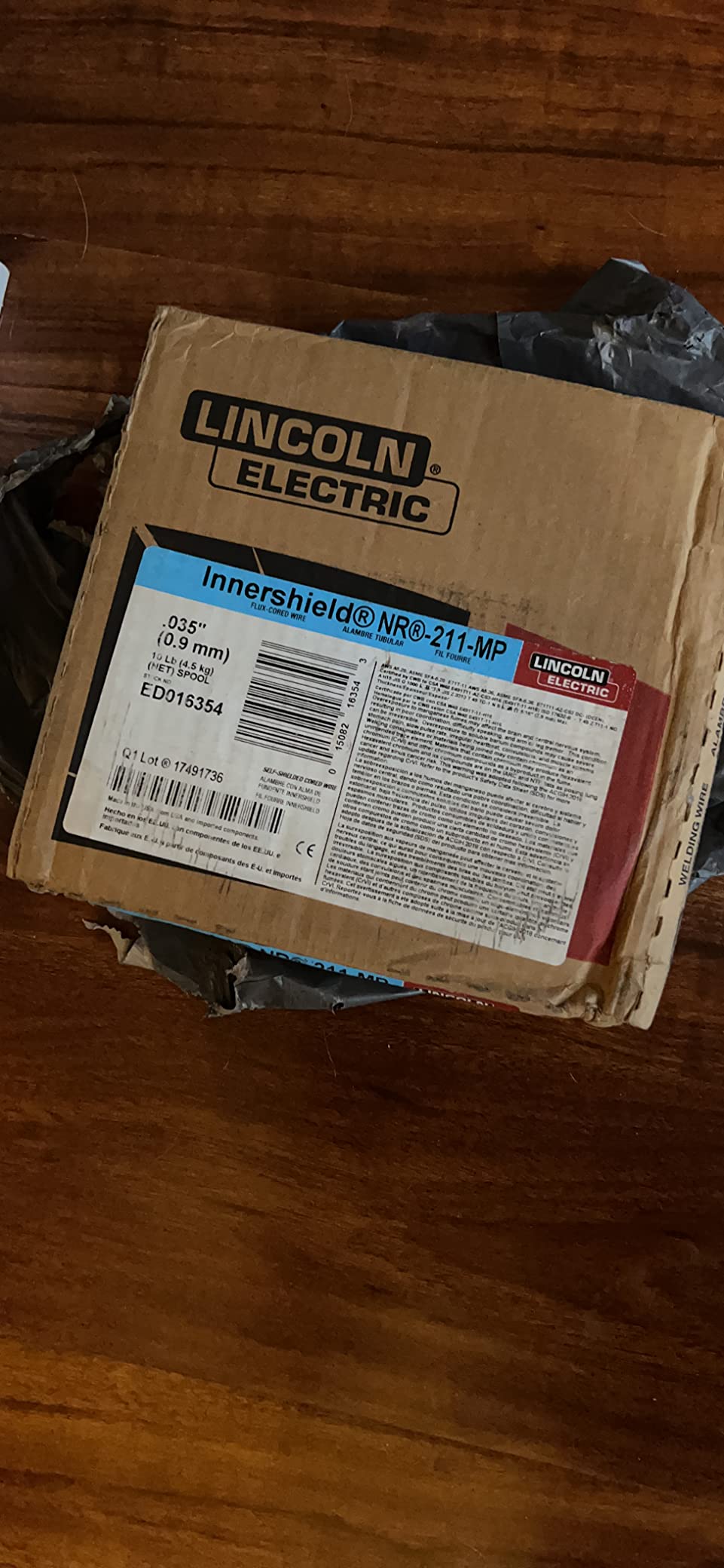 Lincoln Electric CO ED016354 .035 10LB FluxCore Wire customer photo 2