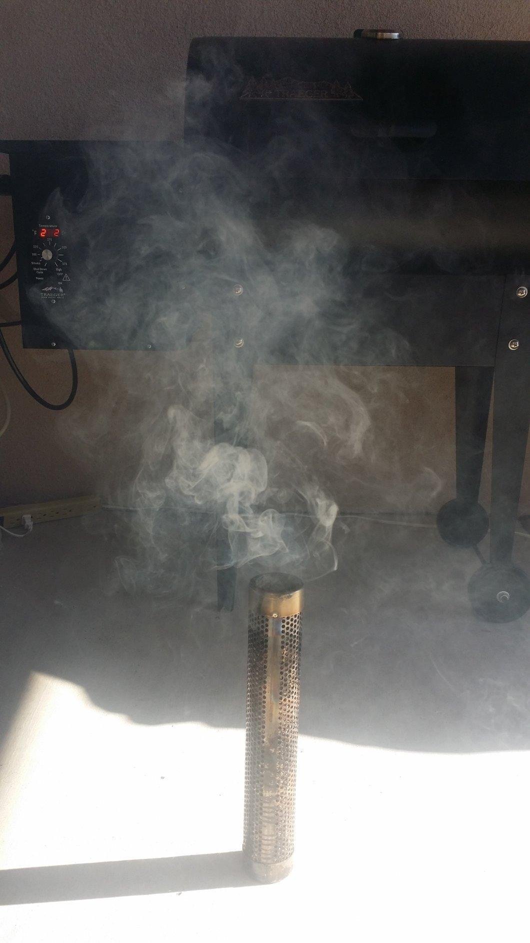 A-MAZE-N AMNTS12 Oval Pellet Tube Smoker, Hot or Cold Smoking, 12 Inch, Stainless customer photo 2