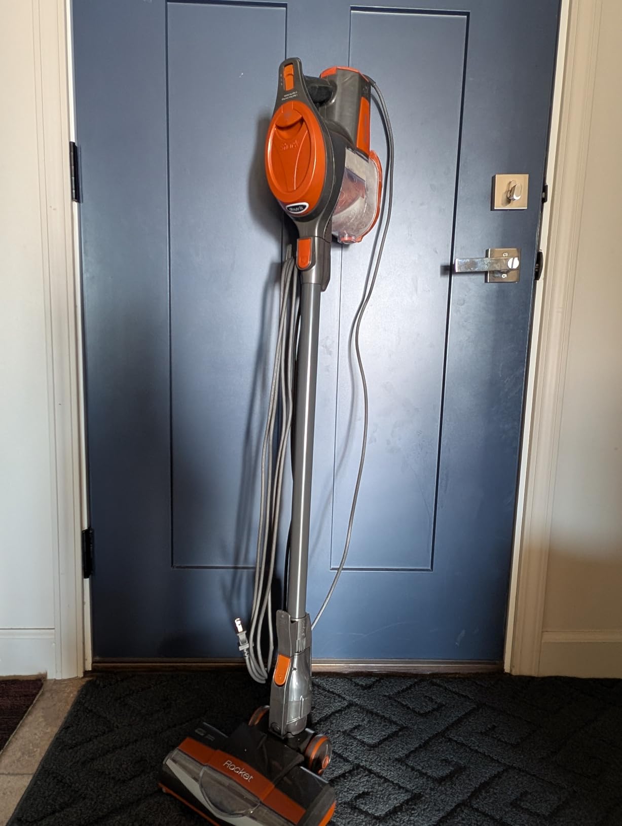 Shark HV301 Rocket Ultra-Light Corded Bagless Vacuum for Carpet and Hard Floor Cleaning with Swivel Steering (HV301), Gray/Orange customer photo 1