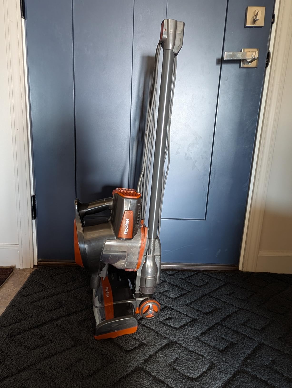 Shark HV301 Rocket Ultra-Light Corded Bagless Vacuum for Carpet and Hard Floor Cleaning with Swivel Steering (HV301), Gray/Orange customer photo 2