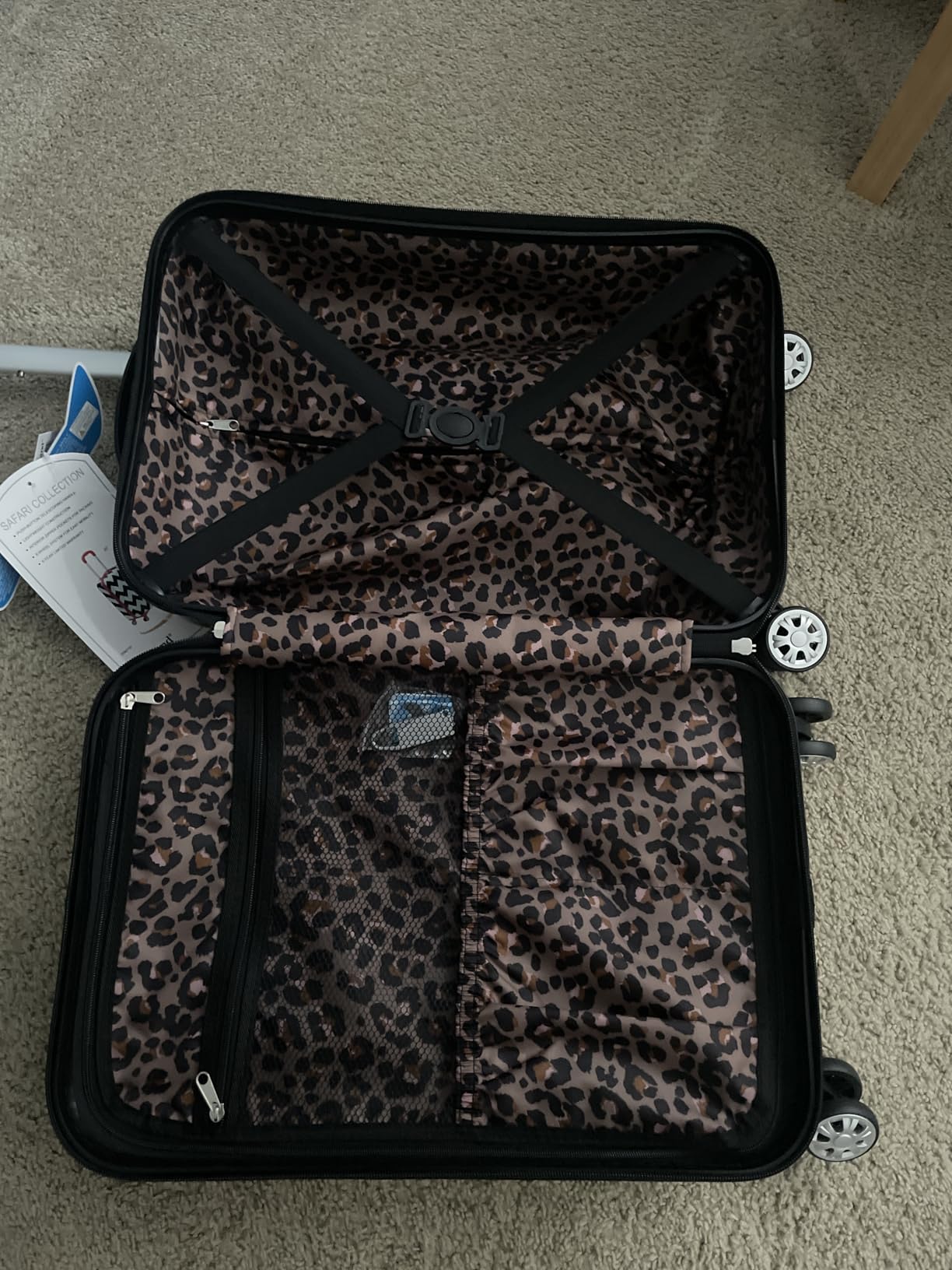 Rockland Safari Hardside Spinner Wheel Luggage, CAMO, Carry-On 20