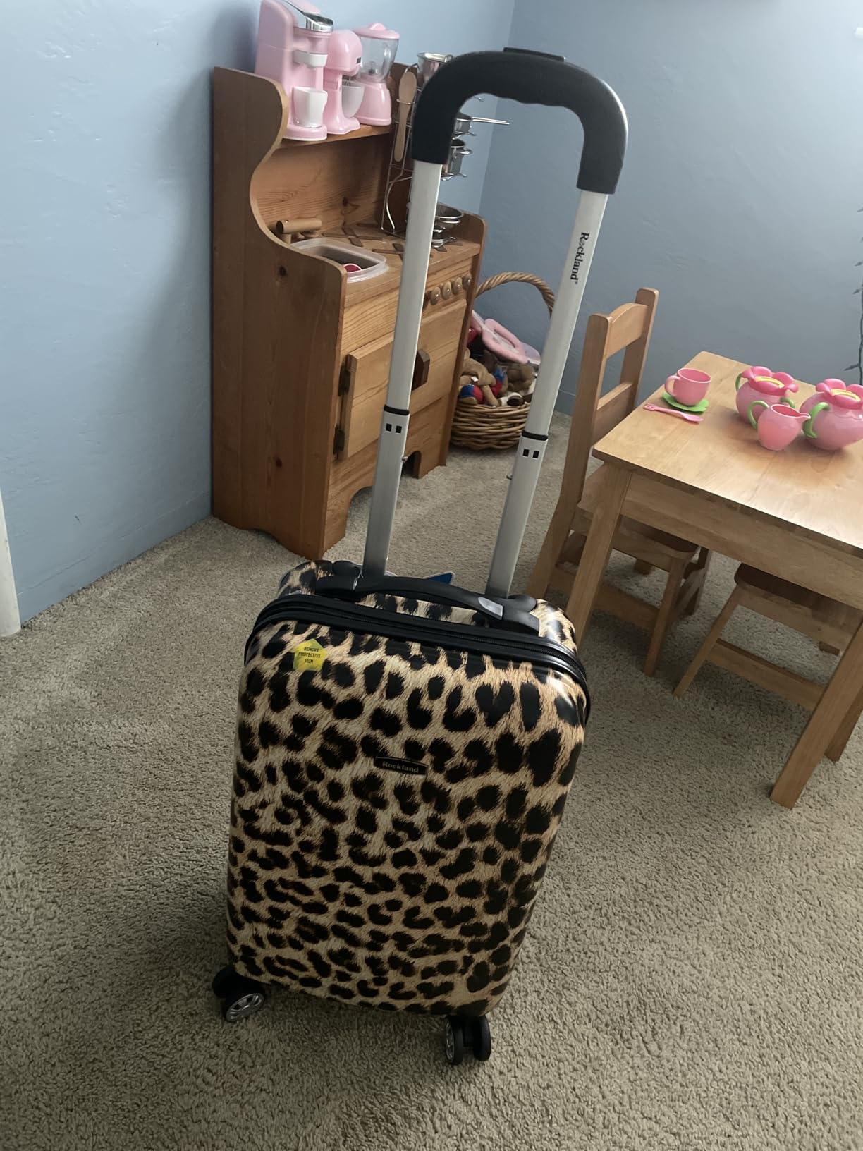 Rockland Safari Hardside Spinner Wheel Luggage, CAMO, Carry-On 20