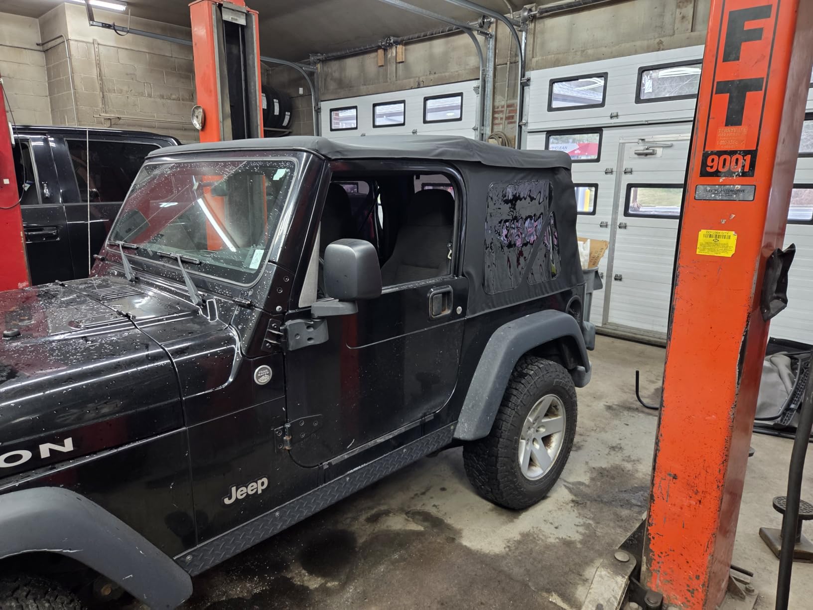 Sierra Offroad Soft Top for 1997 to 2006 Jeep Wrangler TJ - Black, Sailcloth Vinyl - 2 Door Jeep Soft Top with Rear Plastic Tinted Windows - Factory Precision Fit Replacement - No Upper Door Skins customer photo 1