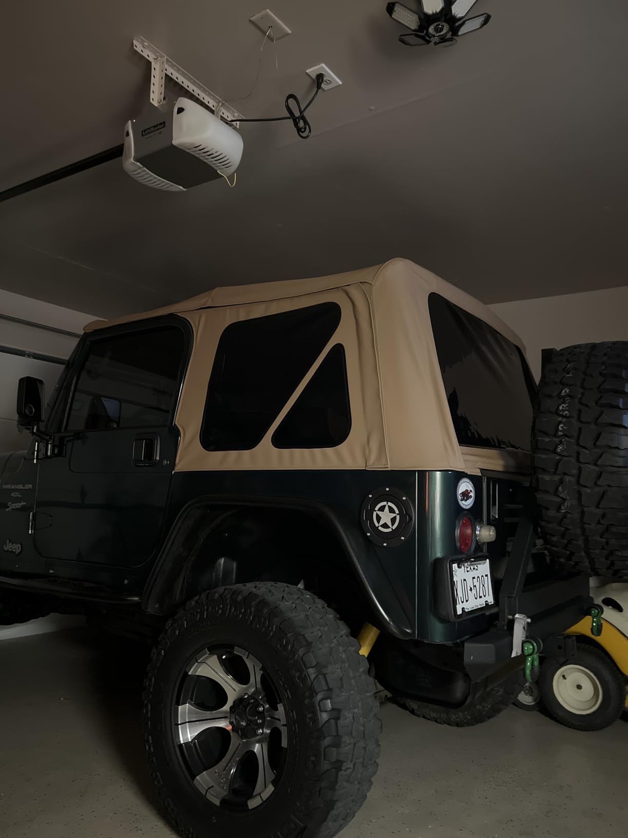 Sierra Offroad Soft Top for 1997 to 2006 Jeep Wrangler TJ - Black, Sailcloth Vinyl - 2 Door Jeep Soft Top with Rear Plastic Tinted Windows - Factory Precision Fit Replacement - No Upper Door Skins customer photo 2