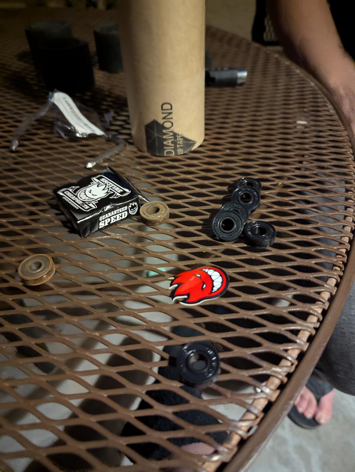 Spitfire Skateboard Wheels Cheapshots Bearings - Includes 8 Bearings and Bighead Sticker - Removable Black Shields - for All Types of Skateboarding - Fits All Trucks and Wheel Combos customer photo 1