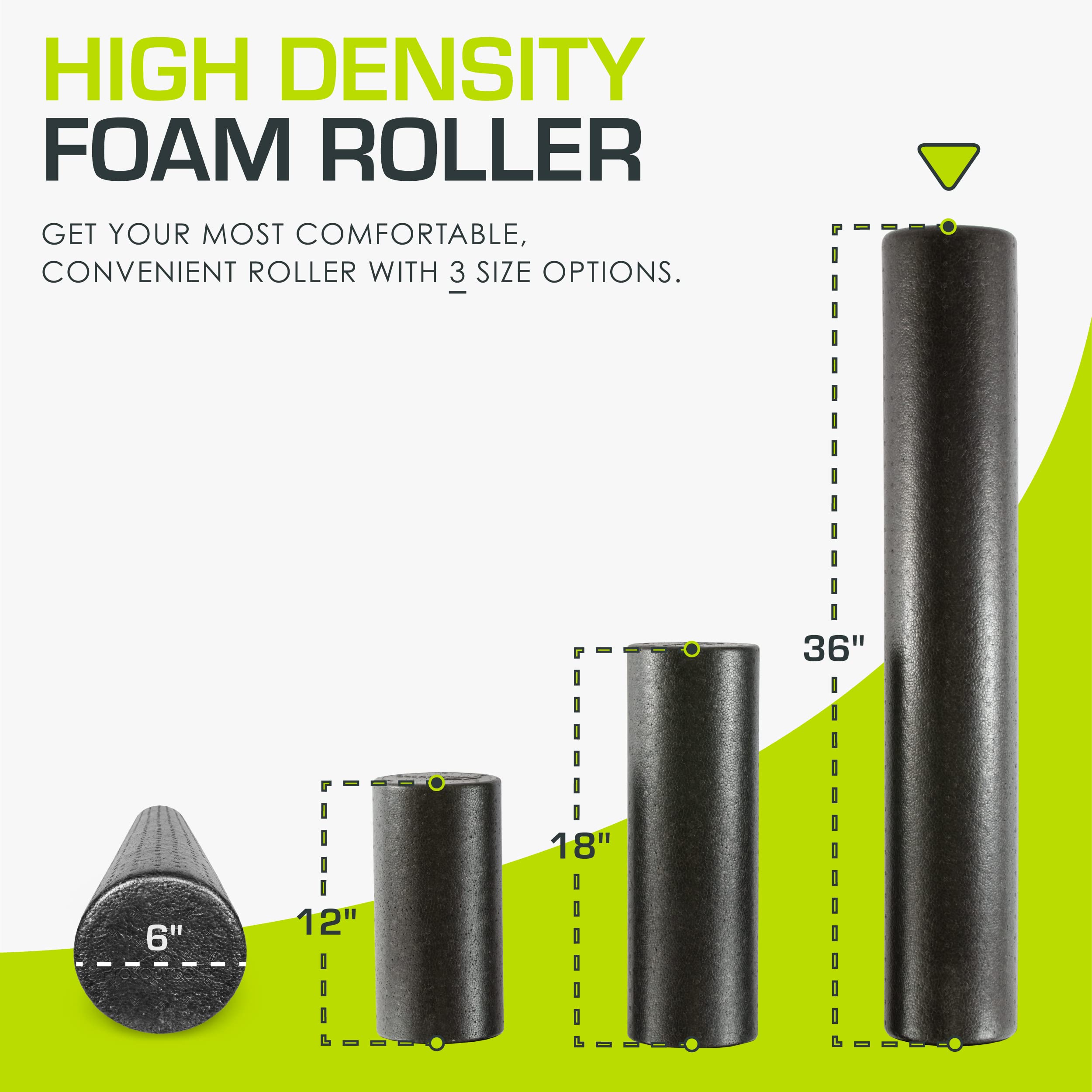ProsourceFit High Density Foam Rollers Long, Firm Full Body Athletic Massage Tool for Back Stretching, Yoga, Pilates, Post Workout Muscle Recuperation customer photo 2