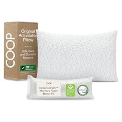 Coop Home Goods Original Adjustable Pillow, Queen Size Bed Pillows for Sleeping, Cross Cut Memory Foam Pillows - Medium Firm Back, Stomach and Side Sleeper Pillow, CertiPUR-US/GREENGUARD Gold customer photo 2