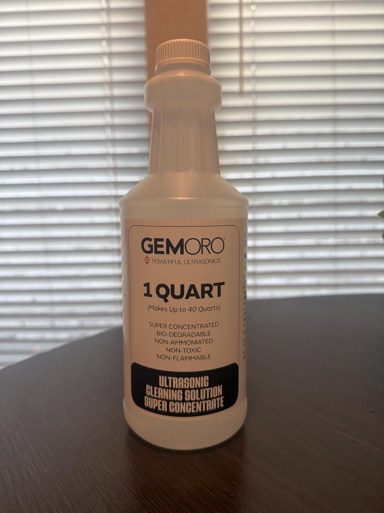 GemOro Jewelry Cleaner Solution Concentrate for Ultrasonic Machines | Professional Performance Liquid Cleans Rings Watches Glasses Earrings & Coins | Compatible with Diamond Gold & Silver (1 Quart) customer photo 1