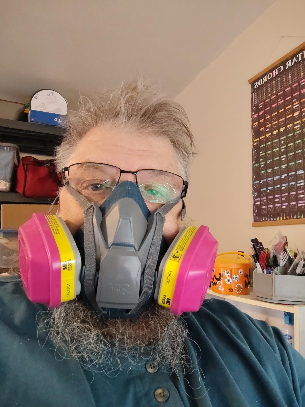 3M Rugged Comfort Quick Latch Half Facepiece Reusable Respirator 6502QL, NIOSH, Cool Flow Exhalation Valve, Bayonet Connection, Silicone Face Seal, for Gases, Vapors, Dust, Maintenance, Construction,M customer photo 1