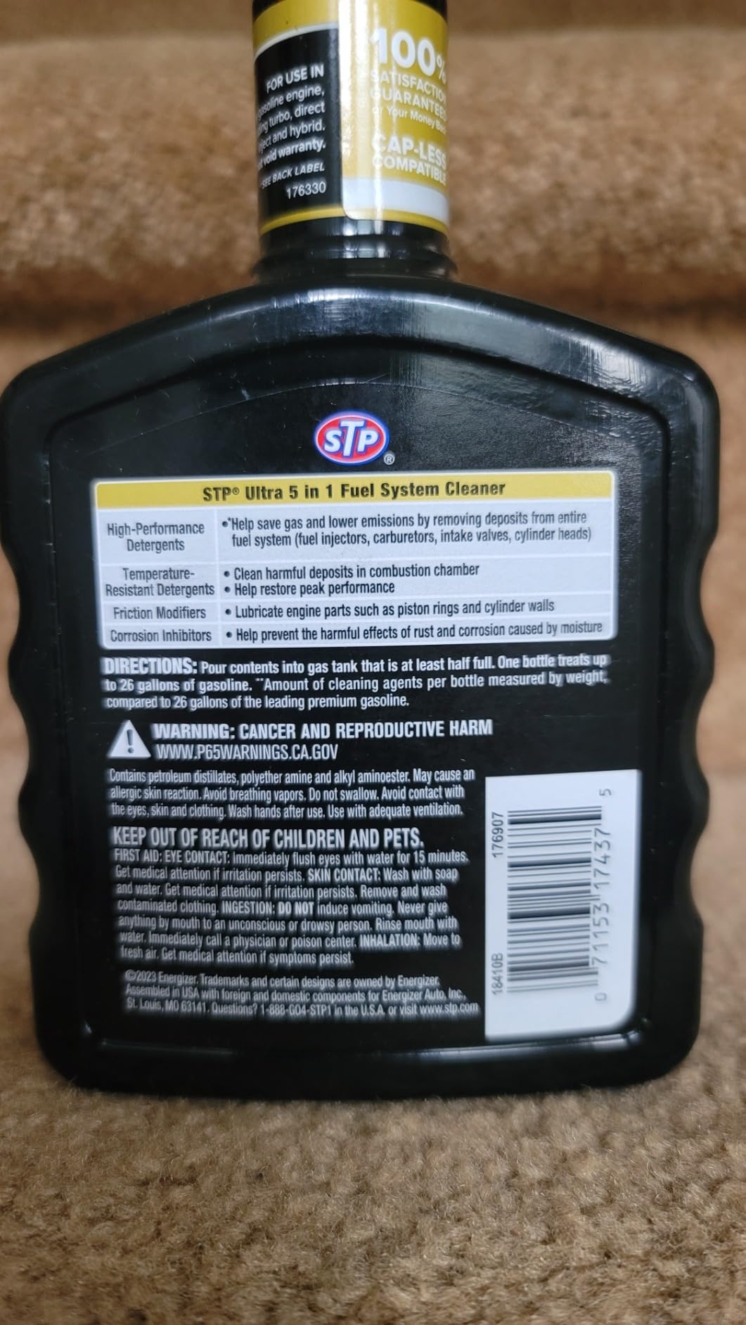 Ultra 5 In 1 Fuel System Cleaner and Stabilizer, Deep Cleans Fuel System and Fights Engine Friction, 12 FlOz customer photo 2