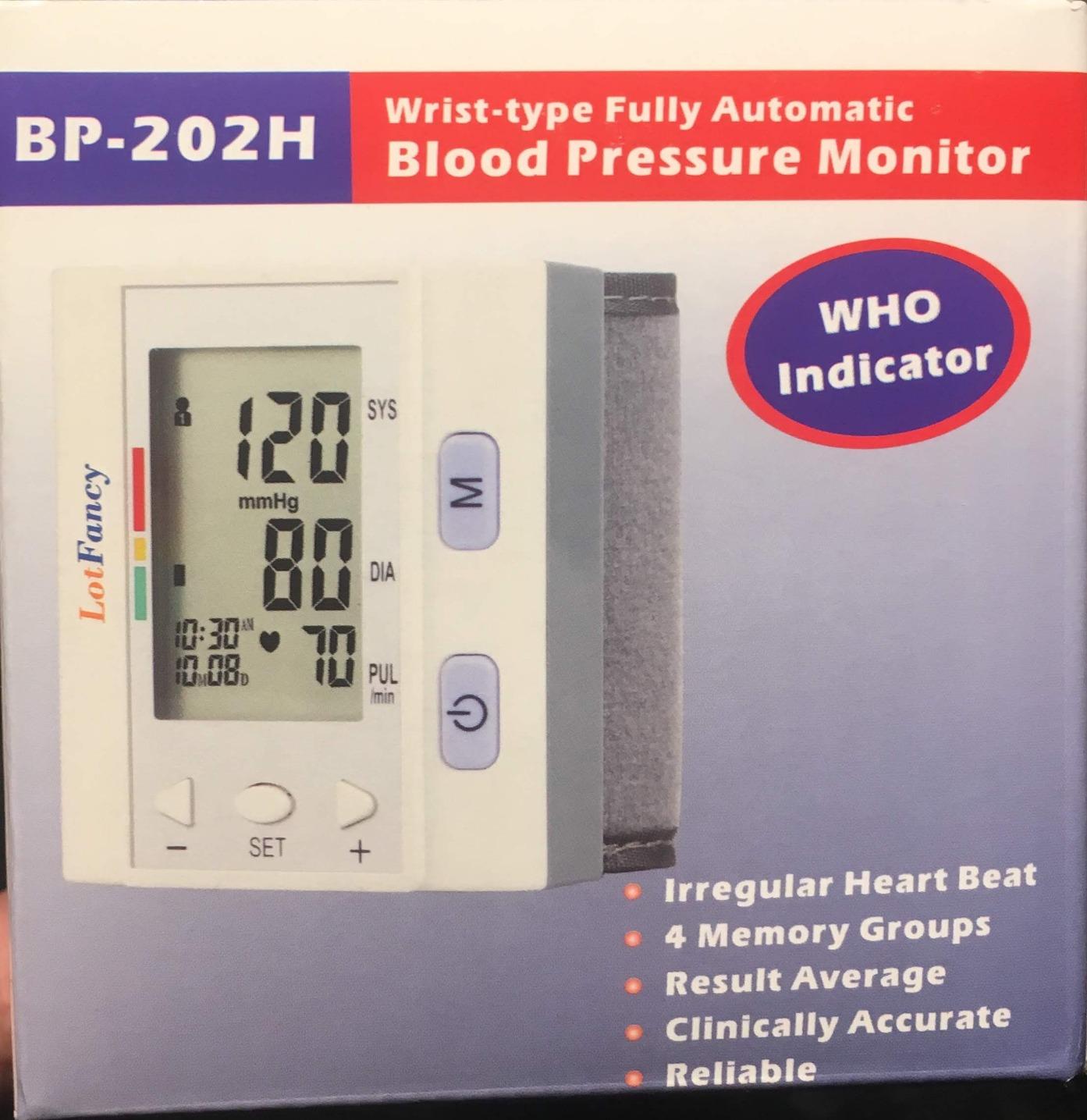 LotFancy Wrist Blood Pressure Monitor for Home Use, BP Cuff, Automatic Digital Blood Pressure Machine, BP Monitor, (5.3