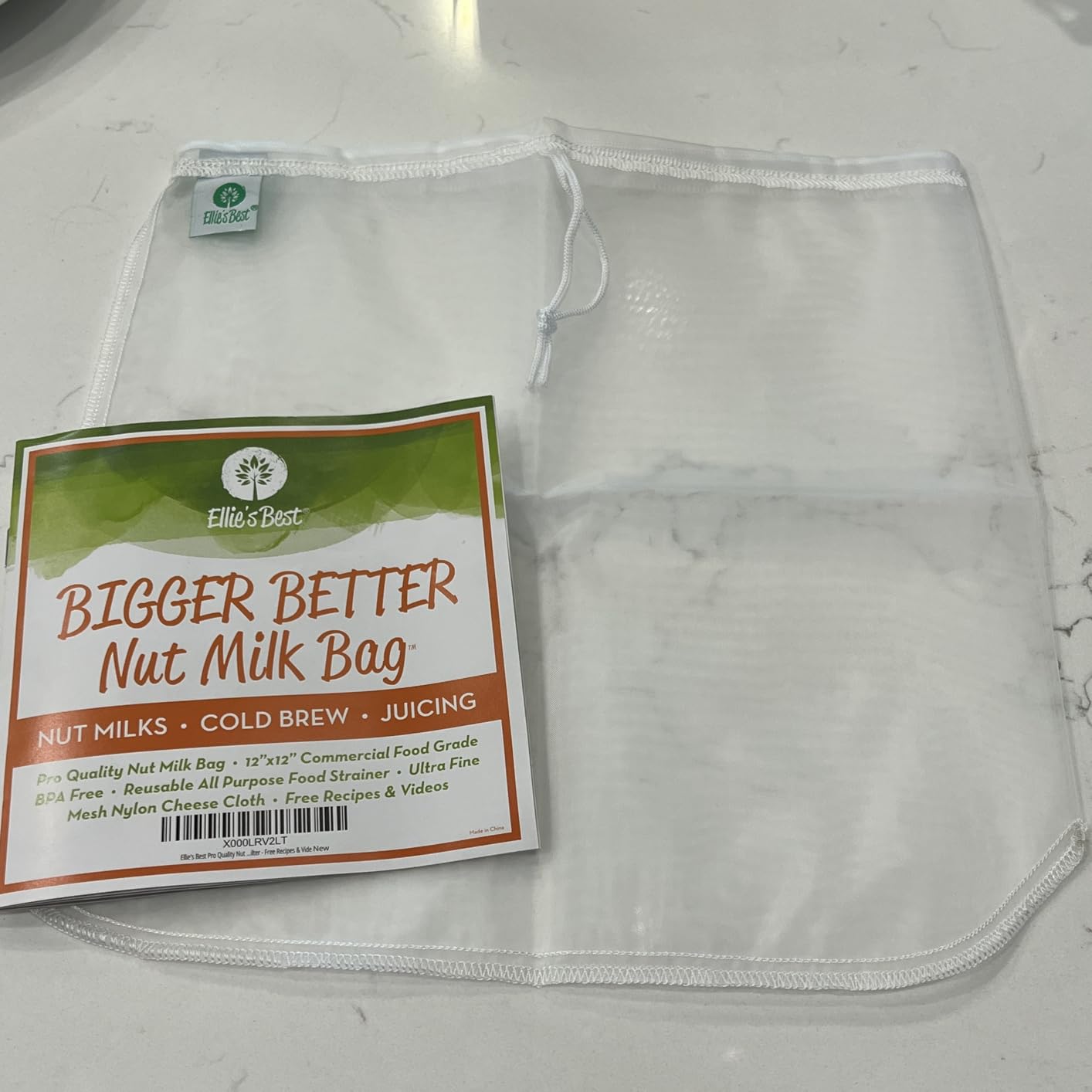 Pro Quality Nut Milk Bag - Big XL Commercial Food Grade - Strong Durable Reusable Almond Milk Straining Bags & All Purpose Fine Mesh Nylon Cheesecloth Strainer- Juicing-Cheese-Recipes & Vids customer photo 2