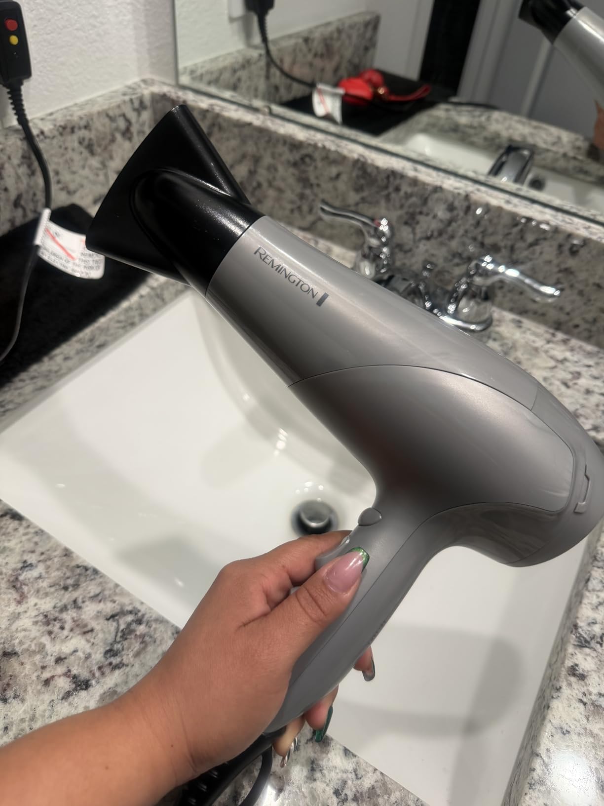 Remington Damage Protection Hair Dryer with Ceramic Ionic Tourmaline Technology, Black, Diffuser and Concentrator, 3 Piece Set customer photo 1