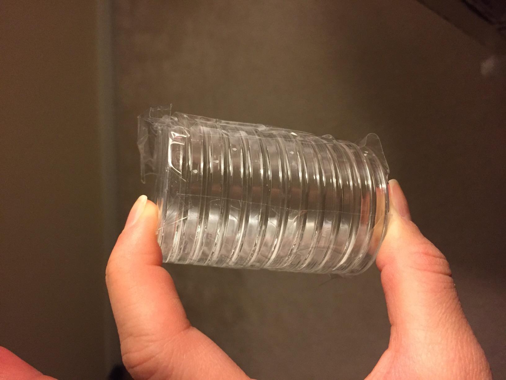 (5) Coinsafe Brand Square White Plastic (Silver Eagle) Size Coin Storage Tube Holders customer photo 2