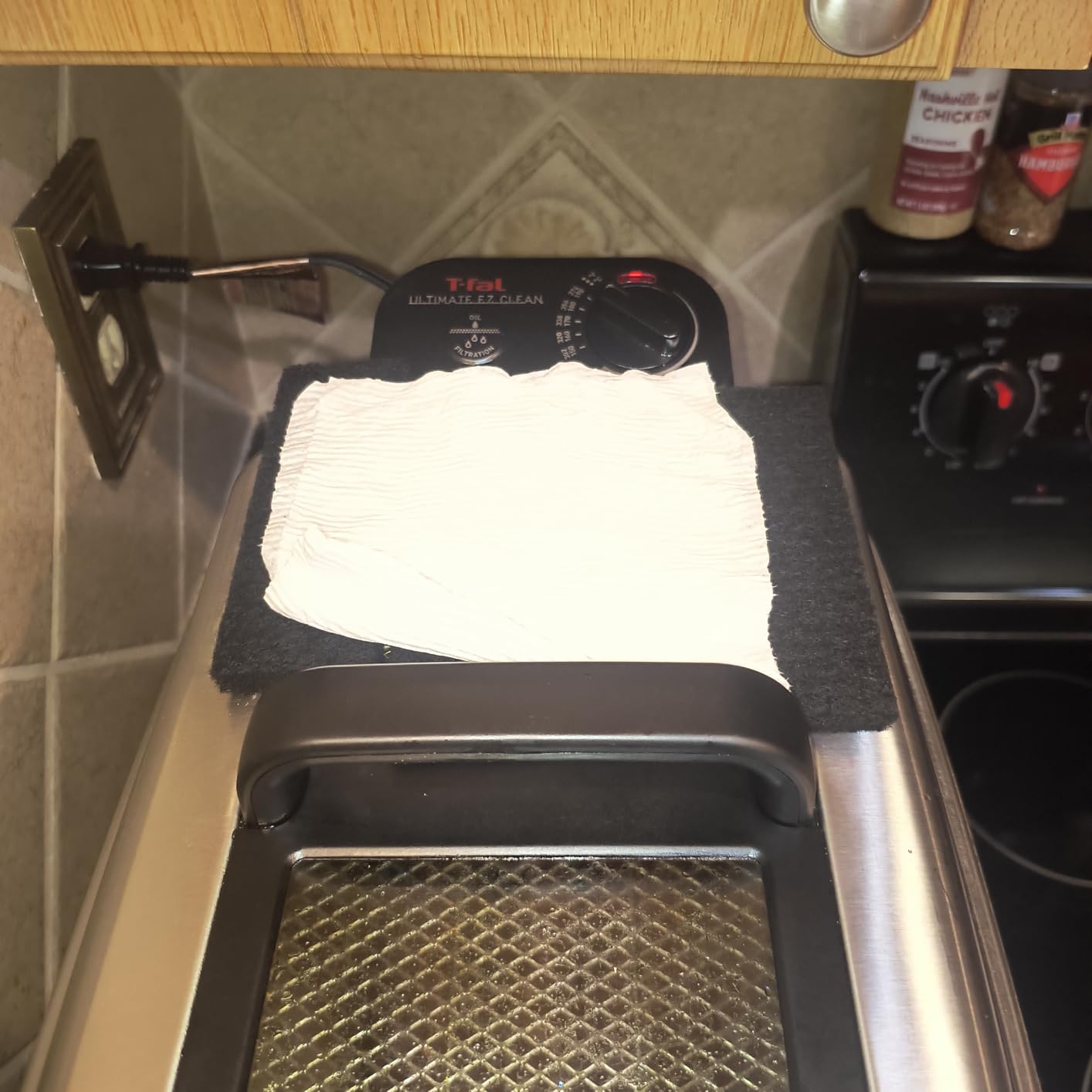 T-fal 3.5L Stainless Steel Deep Fryer with Basket for Home Use, 1700W, Deep Fryer with Oil Filtration, Temp Control, Digital Timer customer photo 1