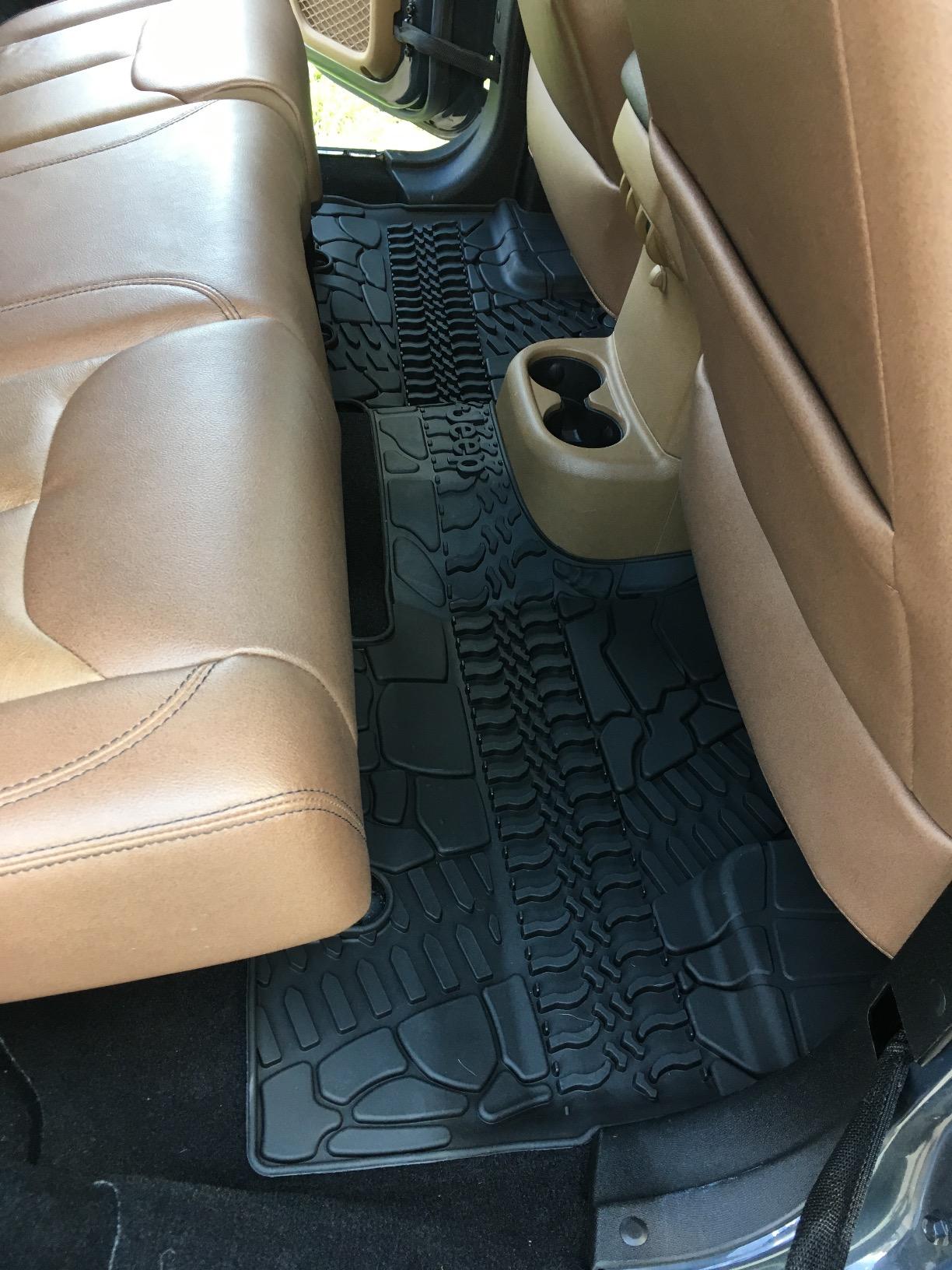 Mopar 82213860 Jeep Wrangler Unlimited 4-Door Black All-Weather 3-Piece Floor Mat Set customer photo 2