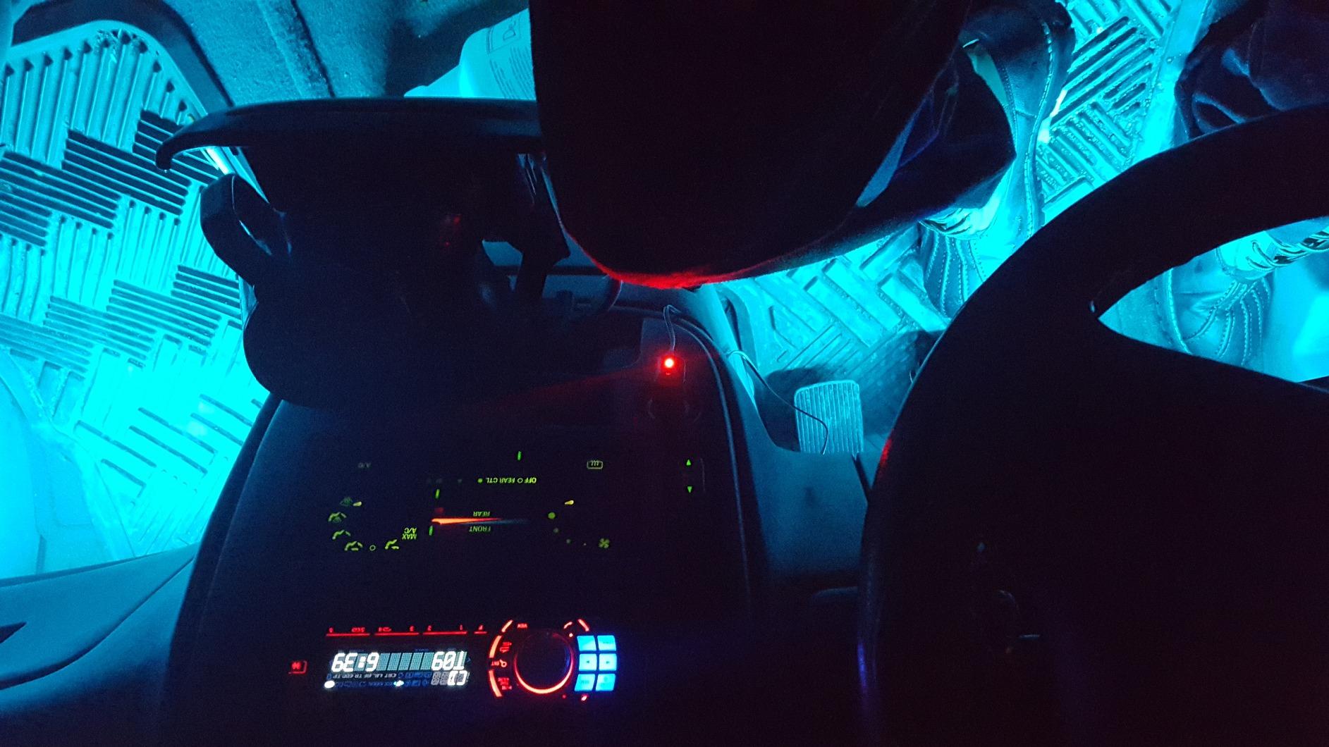 OPT7 Aura Interior Car Lights with Remote Control, Color Change, Music Sync Inside Ambient Lighting Kit, LED Light for Cars Trucks Under Dash Accessories, 4pc Single LED Strip, Easter Gifts customer photo 2
