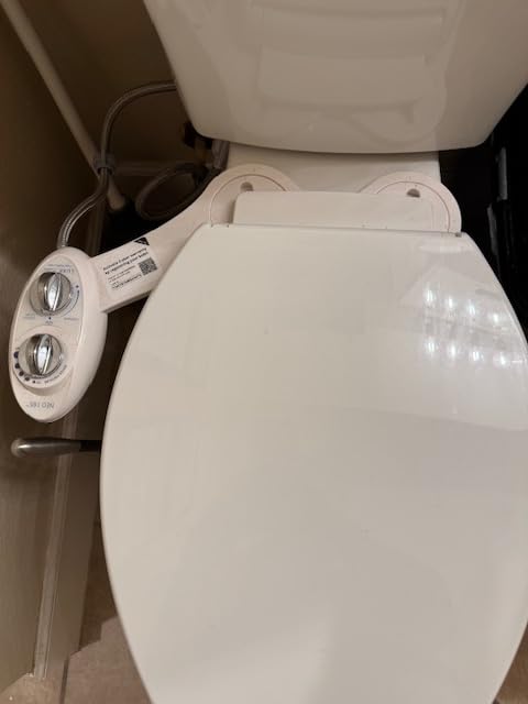 LUXE Bidet NEO 185 - Bidet Attachment for Toilet Seat, White | Non-Electric, Dual Nozzle, Self-Cleaning, Adjustable Water Pressure, Rear & Feminine Wash customer photo 2