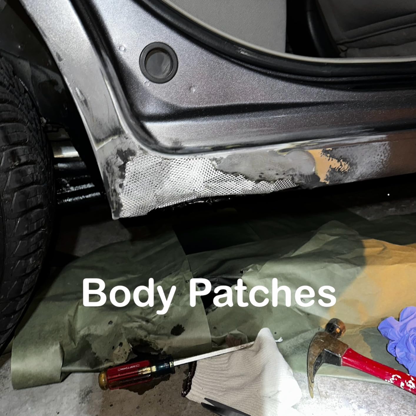 3M Bondo Short Strand Fiberglass Reinforced Filler 1.37 LB (621 g) with Bondo Cream Hardener 0.5 oz (14g), Repair Holes Up To 0.5 IN, Waterproof (SS-PT-ES) customer photo 1
