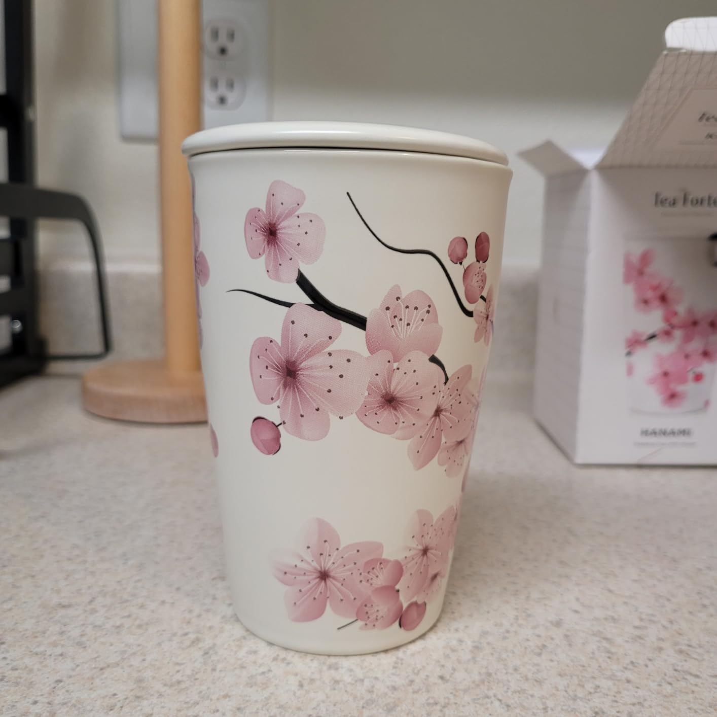 Tea Forte Double-Walled Ceramic Kati Cup, Removable Stainless Steel Infuser Basket and Lid, Steeps 12 oz Loose Leaf Tea customer photo 1