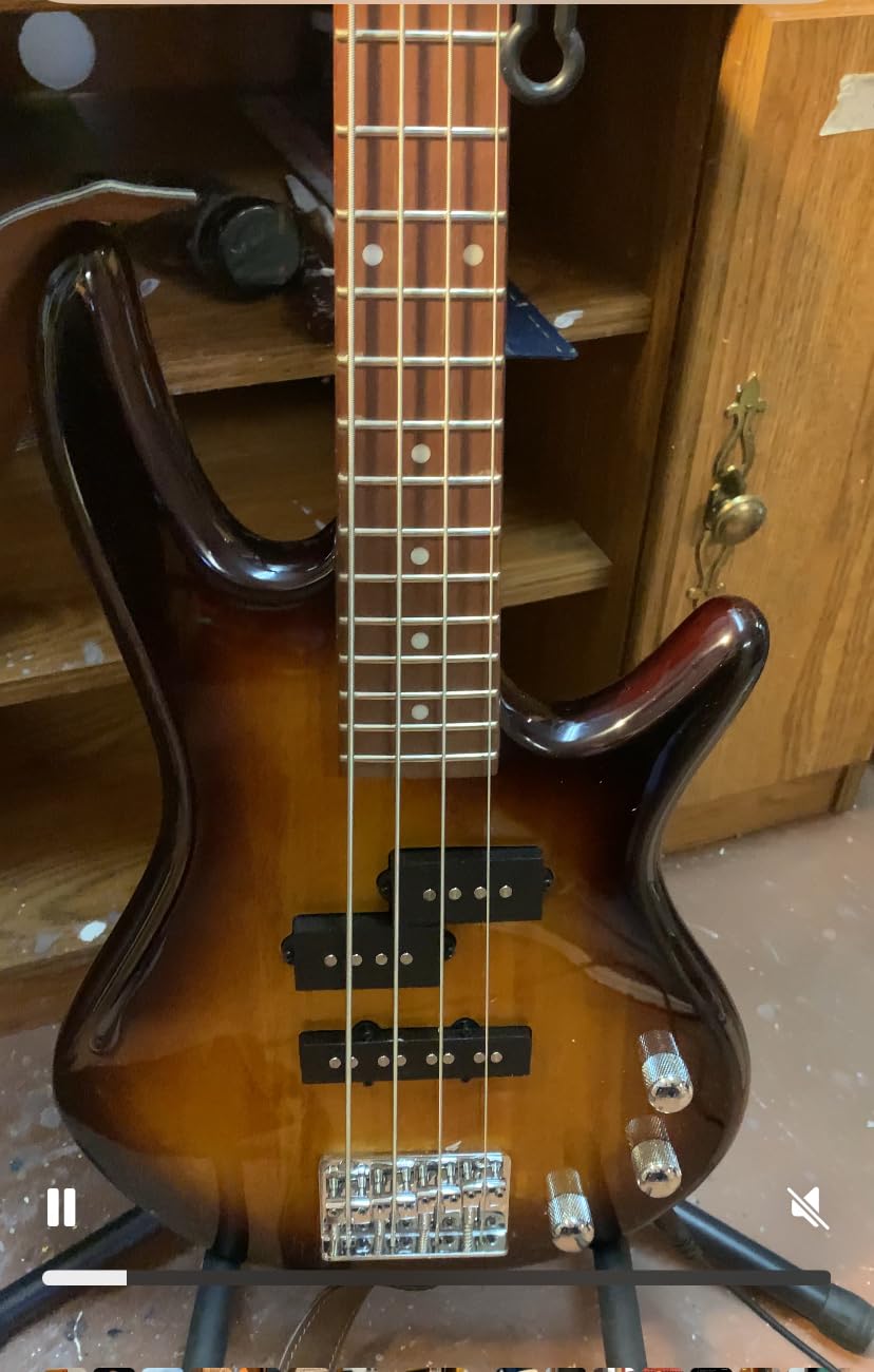 Ibanez GSRM20BWNF GIO MiKro Short Scale Bass Guitar - Walnut Flat customer photo 2