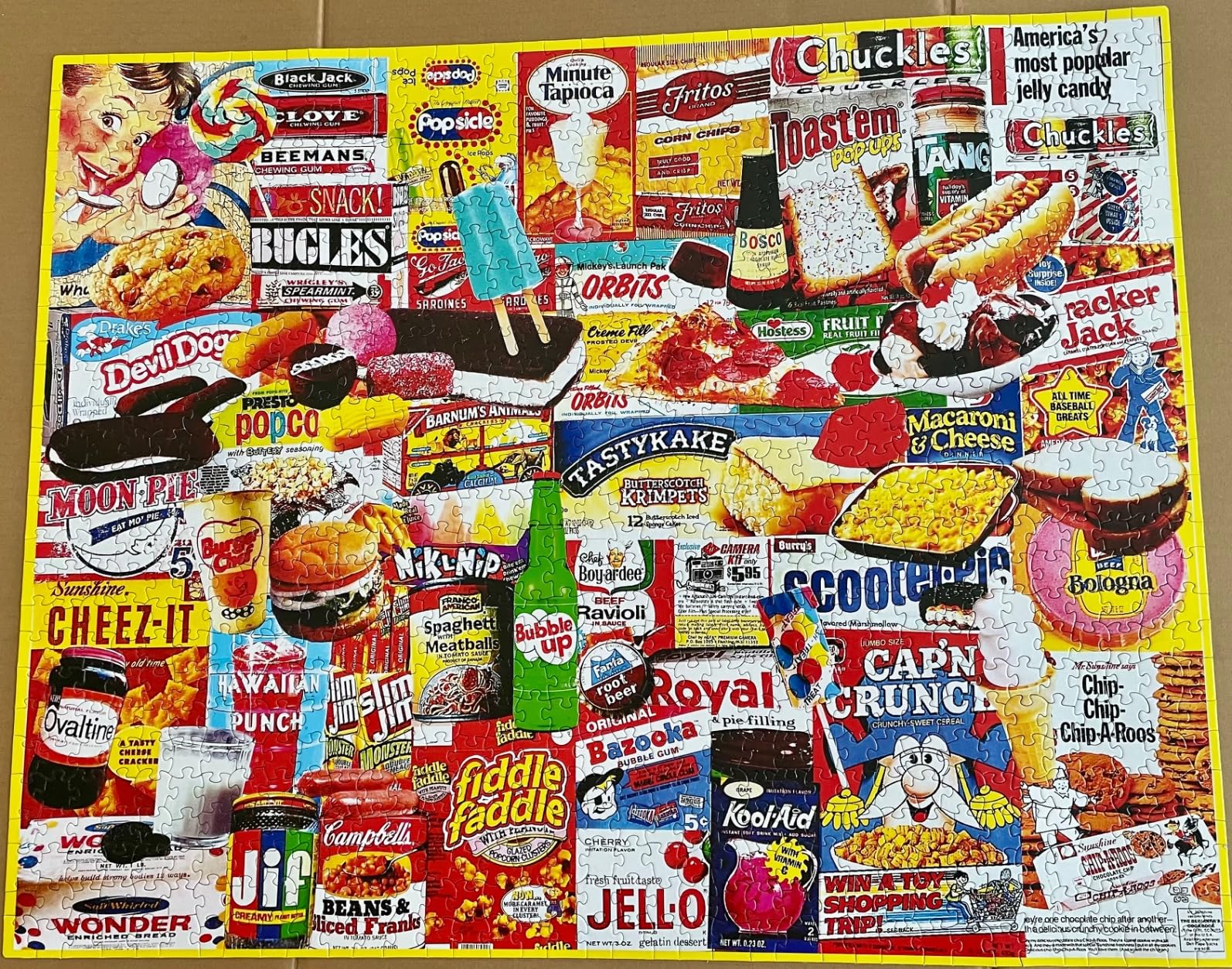 Puzzles Things I Ate As A Kid Collage Puzzle - 1000 Piece Jigsaw Puzzle customer photo 2