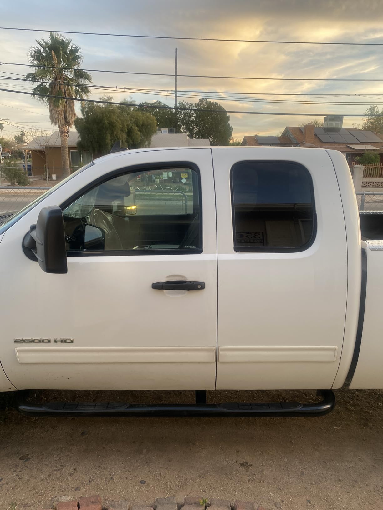 Auto Dynasty Running Board Compatible with 1999-2019 Silverado Sierra 1500 2500HD 3500HD Extended Cab, Stainless Steel Side Step Rail Nerf Bars, 3