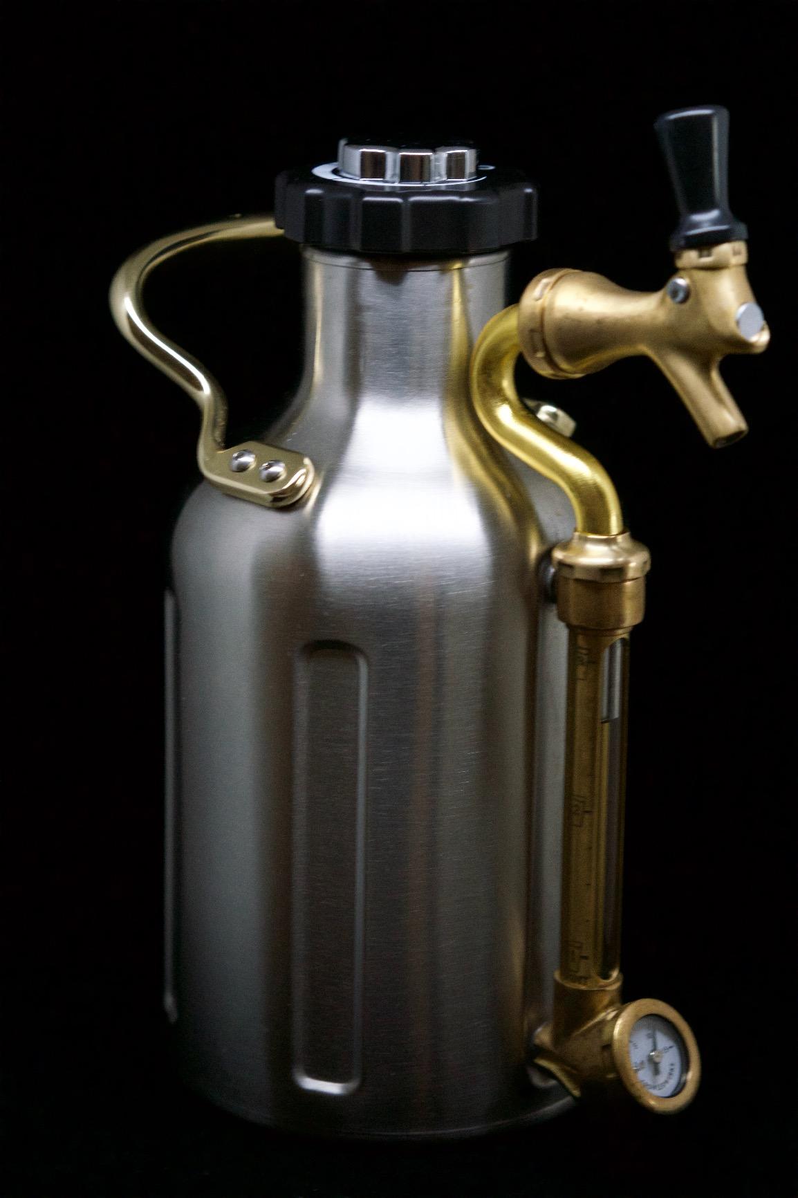 GrowlerWerks uKeg Carbonated Growler-Great Gift for Beer Lovers, 64 oz, Stainless Steel customer photo 1