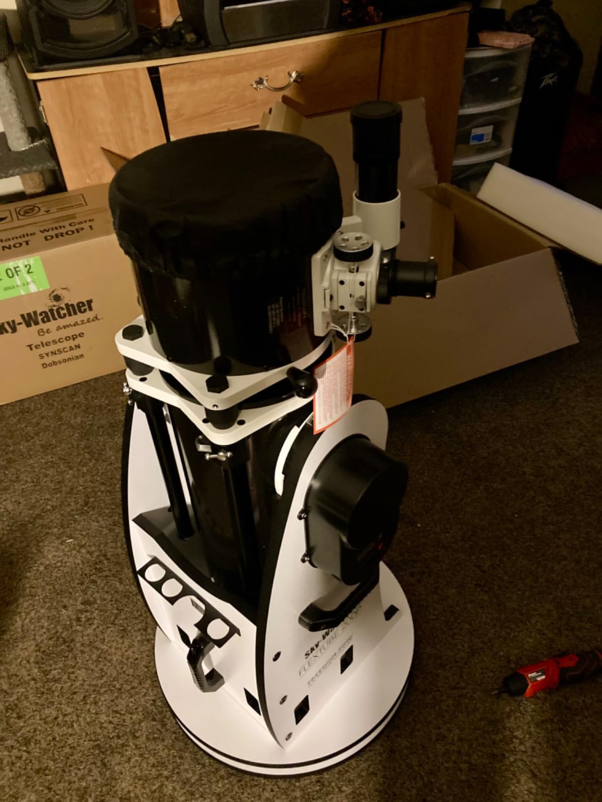 SkyWatcher Flextube 300 SynScan Dobsonian 12-inch Collapsible Computerized GoTo Large Aperture Telescope (S11820) customer photo 1