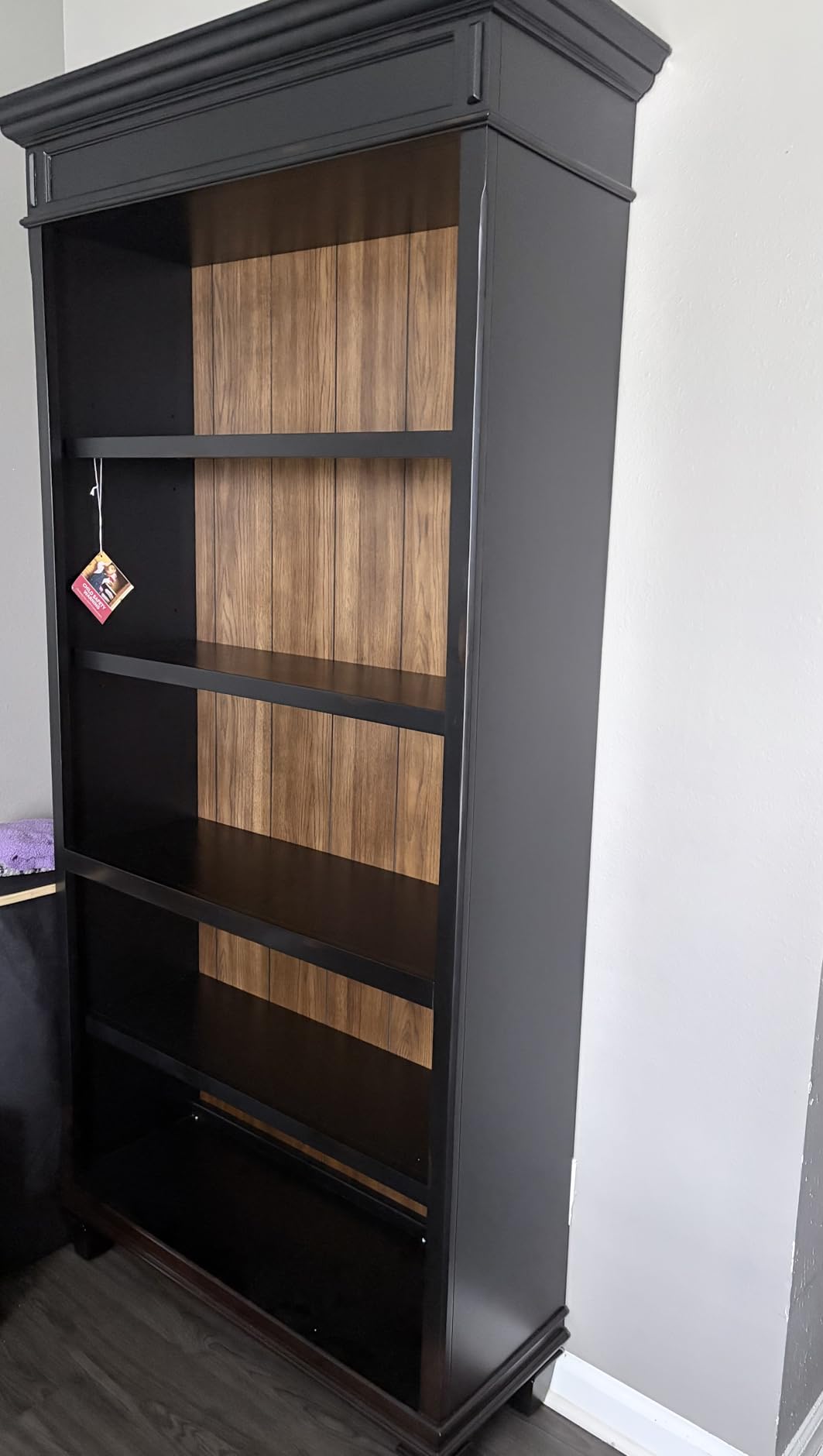 Martin Furniture Hartford Wood Bookcase in Two Tone Distressed Black customer photo 1