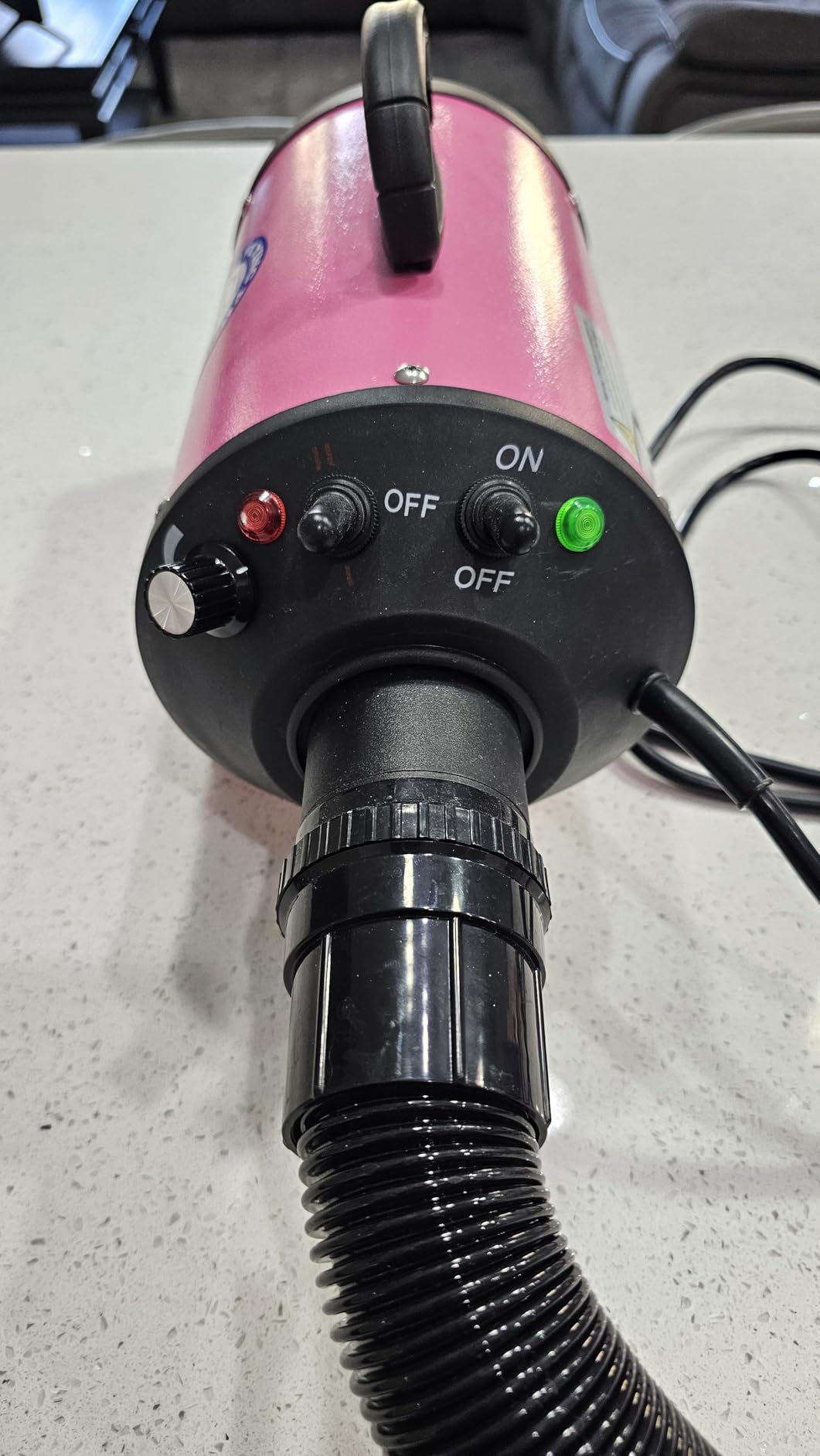 Flying Pig High Velocity Dog Pet Grooming Dryer w/Heater (Model: Flying One, Green) customer photo 1