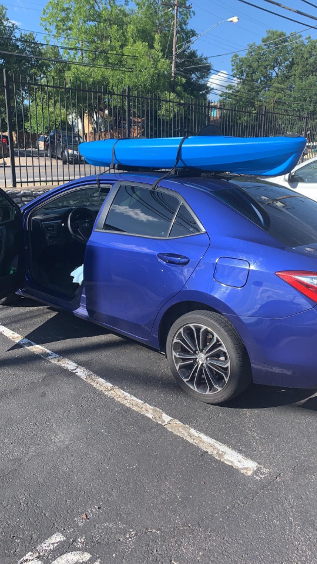 DORSAL Universal Soft Roof Rack Pads for Surfboard Kayak SUPs with Car Tie Down Straps and Storage Bag - Pack of 2 Black Polyester customer photo 2