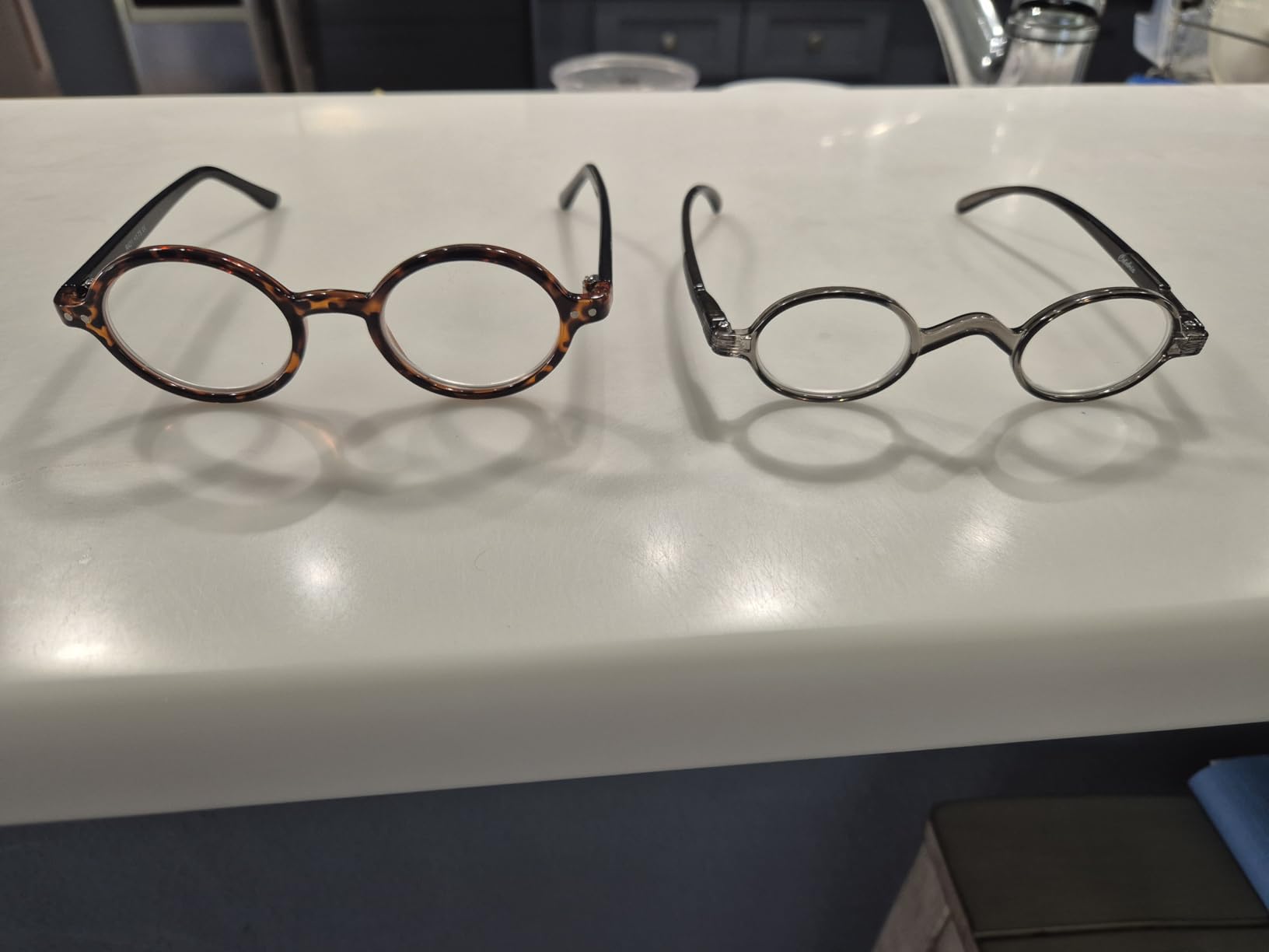 Eyekepper Oval Round Reading Glasses Women Men Small Vintage Reader Eyeglasses Mini with Spring Hinges customer photo 1