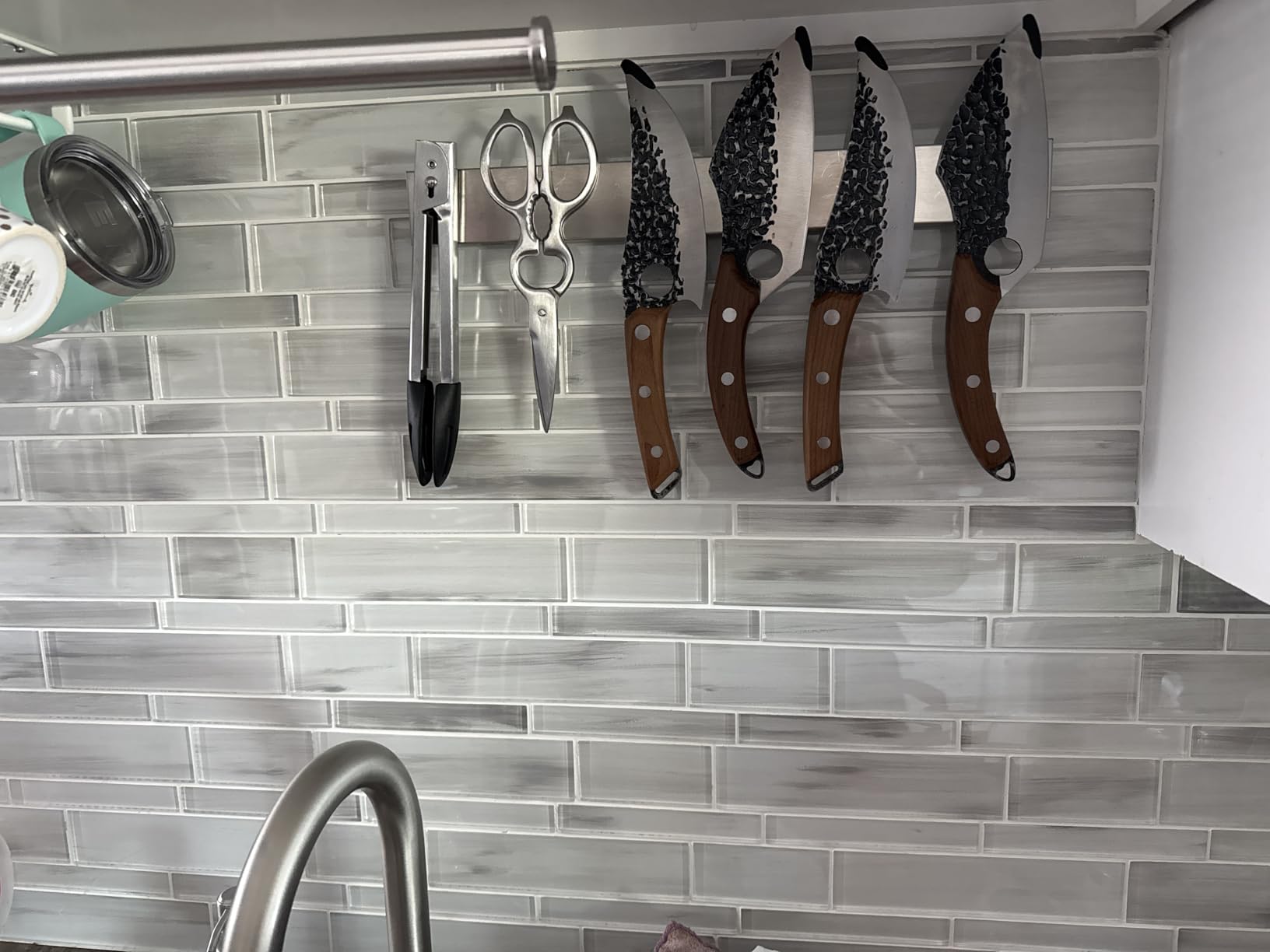 Modern Innovations 16 Inch Stainless Steel Magnetic Knife Bar with Multi-Purpose Functionality as a Knife Holder, Knife Strip, Magnetic Tool Organizer, Art Supply Organizer & Home Organizer customer photo 2