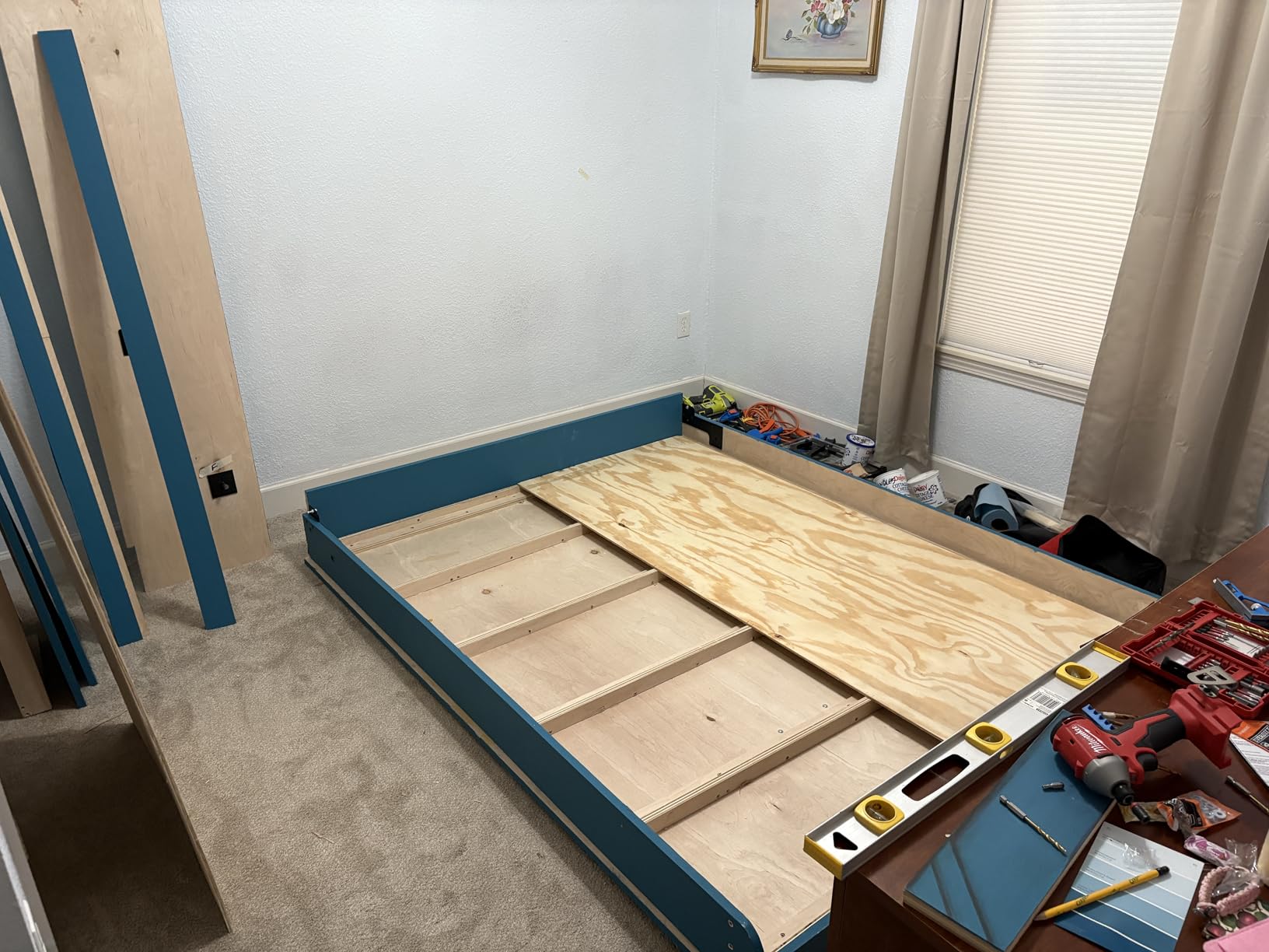 Queen Size DIY Murphy Bed Hardware Kit - Vertical Wall Bed for Space-Saving - Budget-Friendly DIY Setup -Made in USA -Hide Away Design with Murphy Bed Queen Hardware - Bed Lift Mechanism - Pull Down customer photo 1