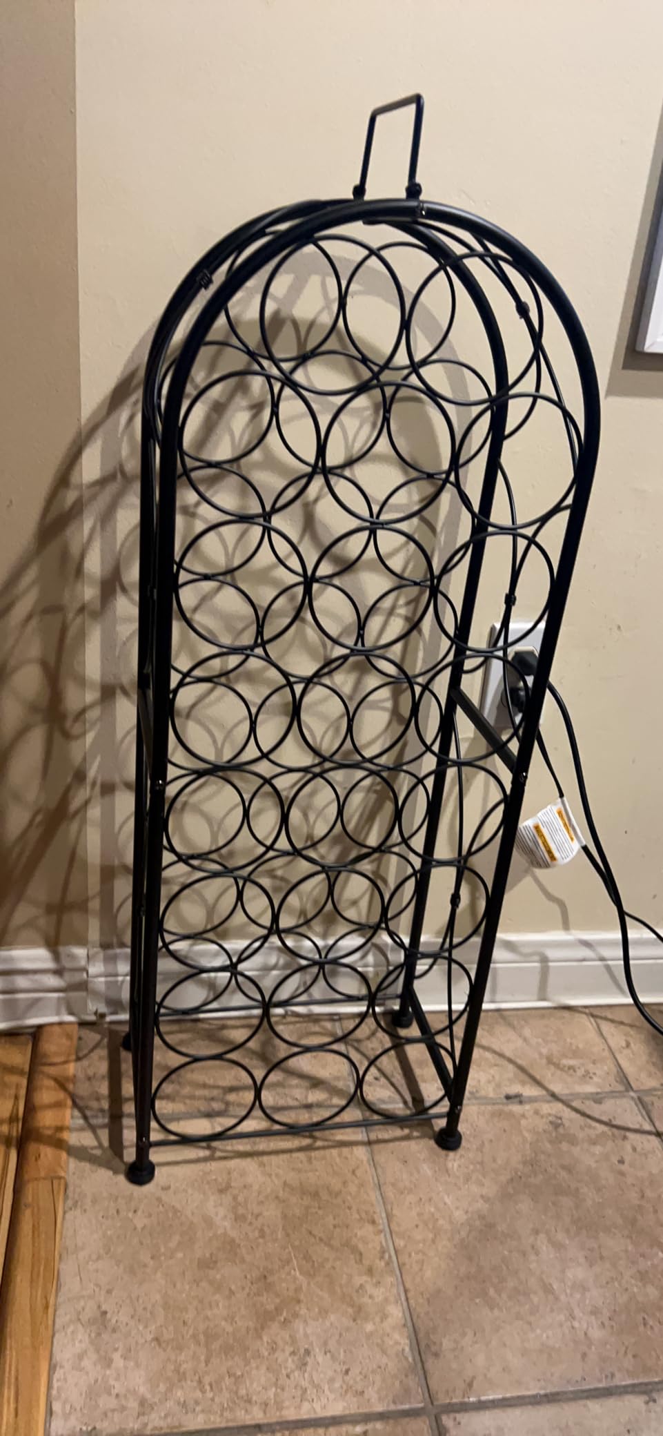 Sorbus Freestanding Wine Rack - Elegant and Unique Bordeaux Chateau Style Floor Wine Stand for 23 Wine Bottle Storage, Champagne, Metal Wine Bottle Holder Stands for Kitchen, Home Bar, Mini Wine Bar customer photo 1
