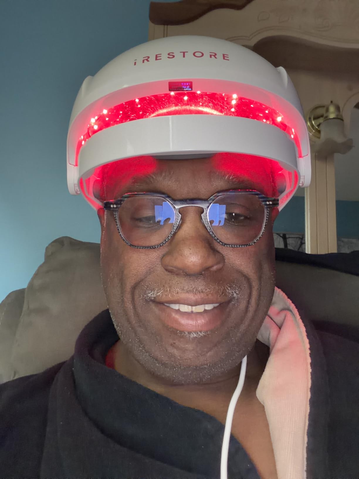 iRestore Essential - Laser Red Light Therapy for Hair Growth - FDA Cleared Hair Loss, Hair Thinning & Alopecia Treatment for Men & Women - Laser Cap for Hair Regrowth Stimulate Denser Fuller Hair customer photo 2