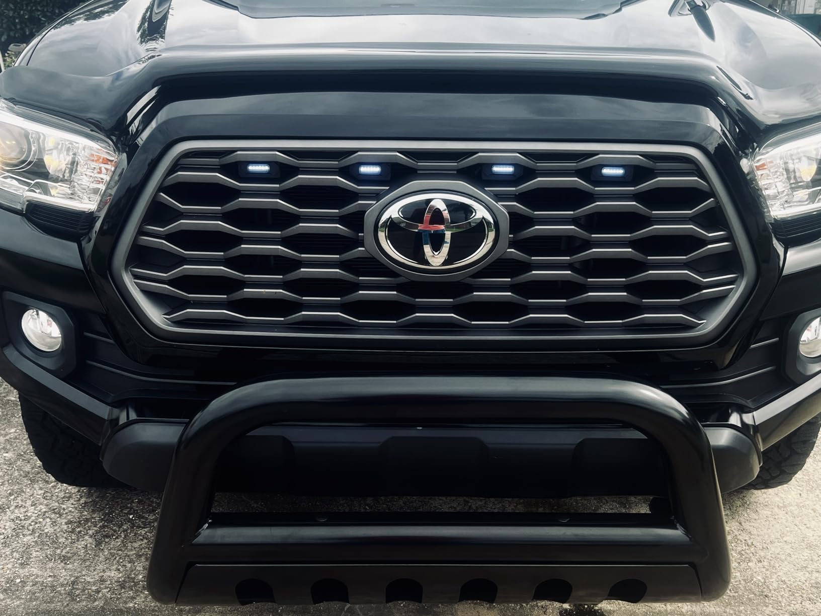 TAC Bull Bar Grille Guard Compatible with 2016-2023 Toyota Tacoma (Remove Skid Plate - If Equipped) Pickup Truck 3