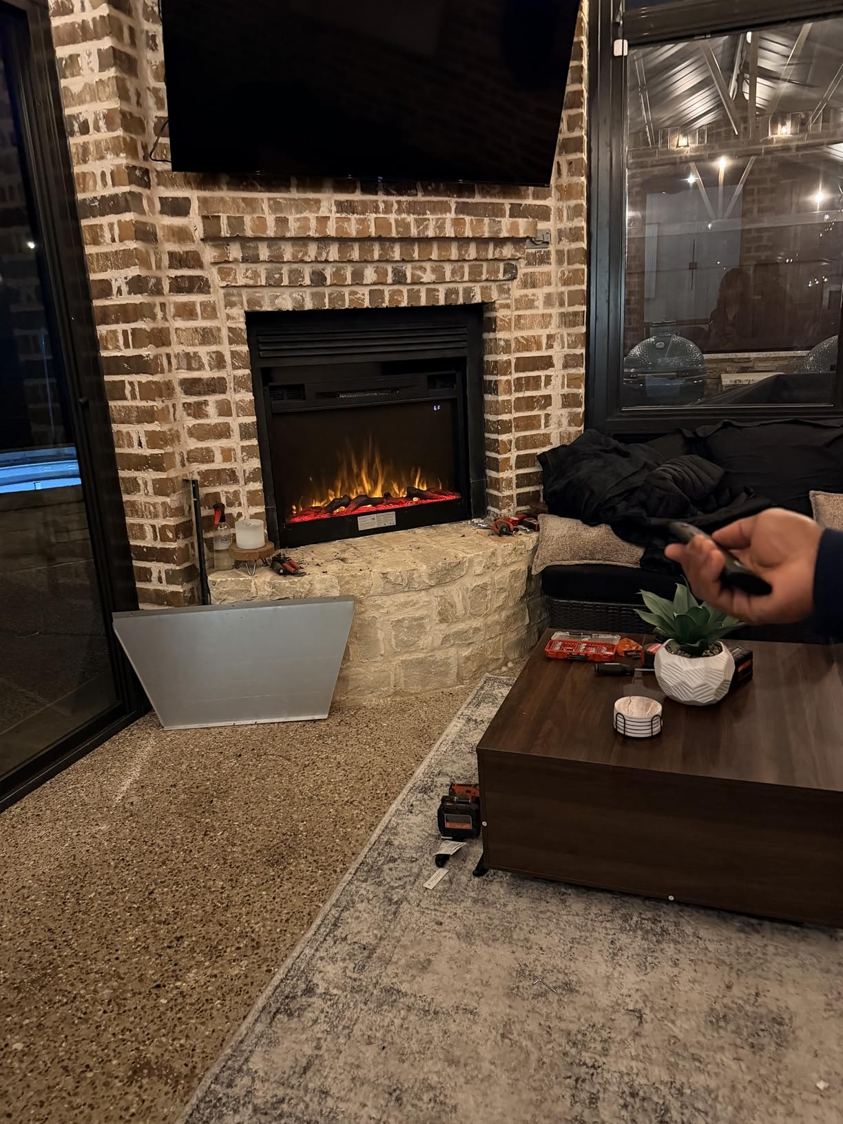 Touchstone Smart Electric Fireplace-The Sideline 72